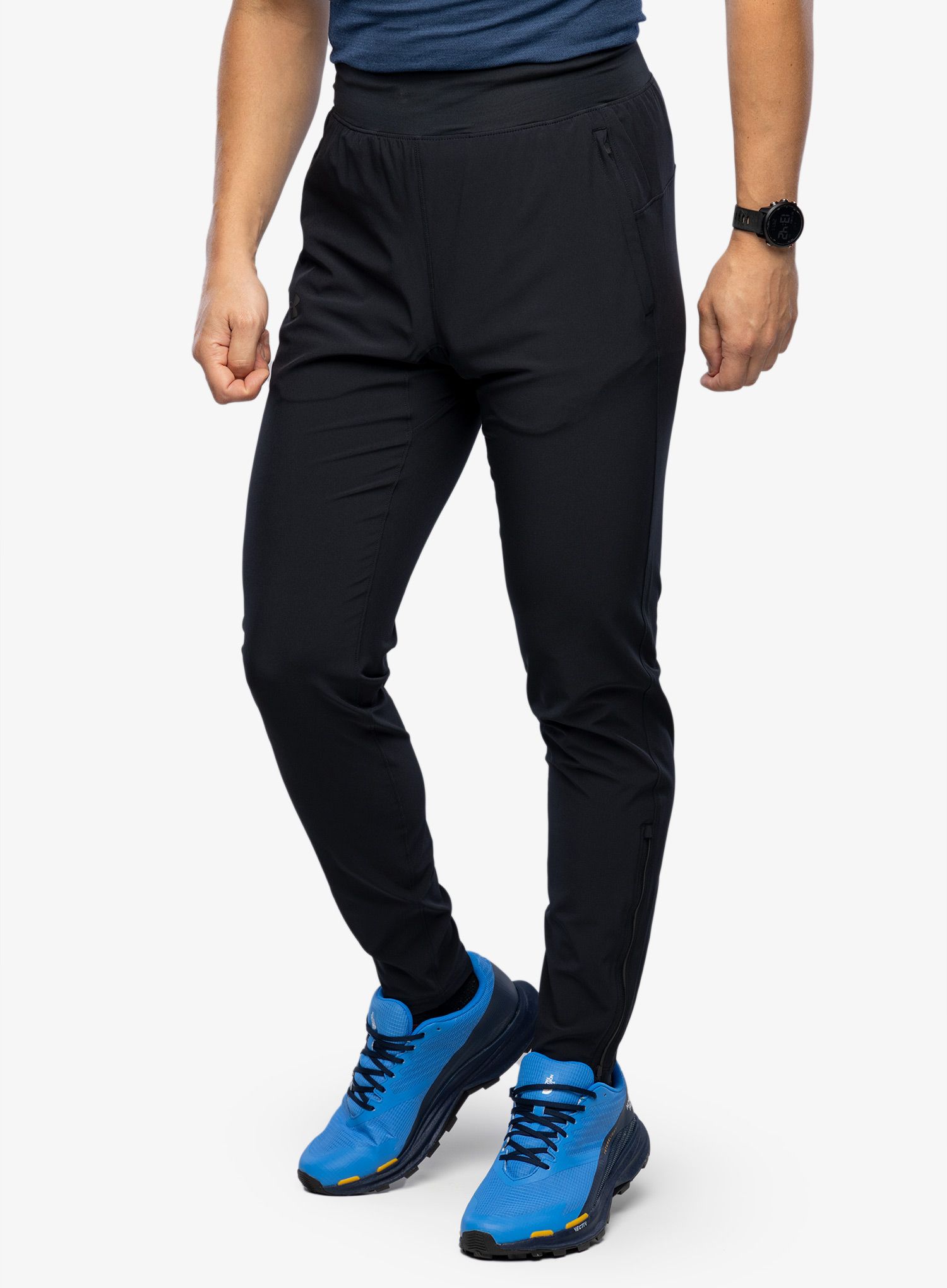 Hlače Under Armour OutRun The Storm Pants - black/black/reflective