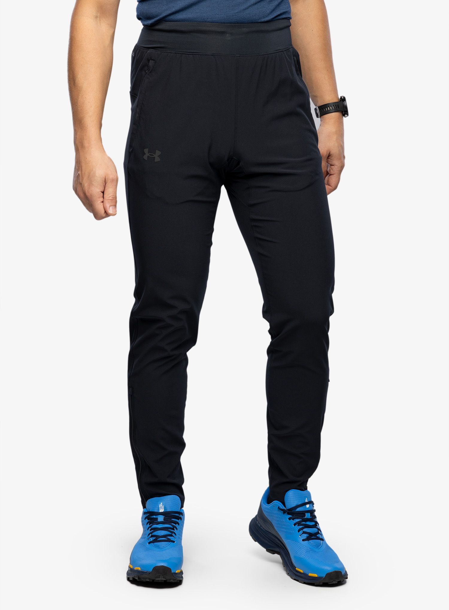 Hlače Under Armour OutRun The Storm Pants - black/black/reflective