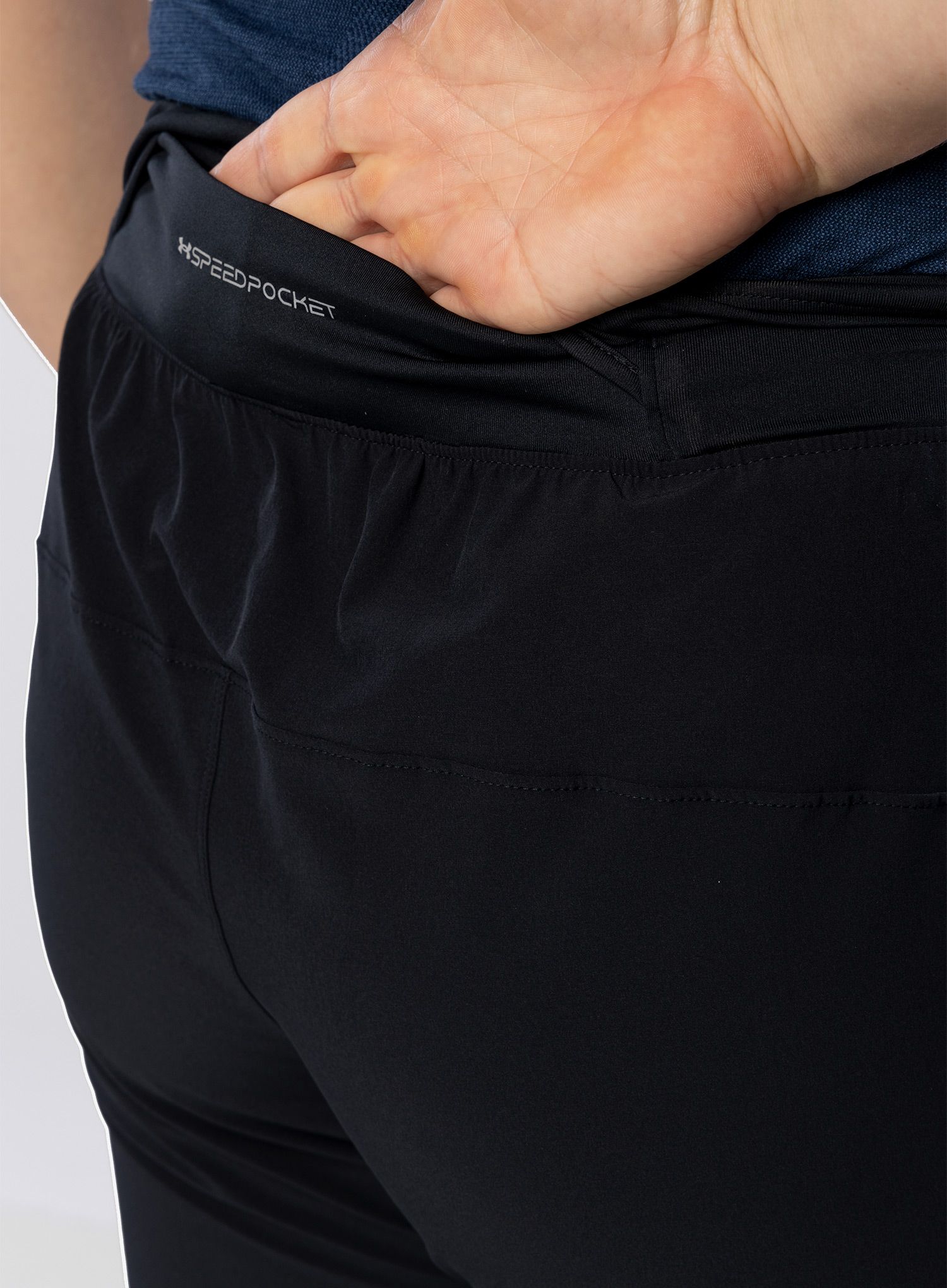Hlače Under Armour OutRun The Storm Pants - black/black/reflective