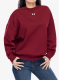 Ženska jopica Under Armour UA Rival Fleece Oversized Crew - cardinal/white