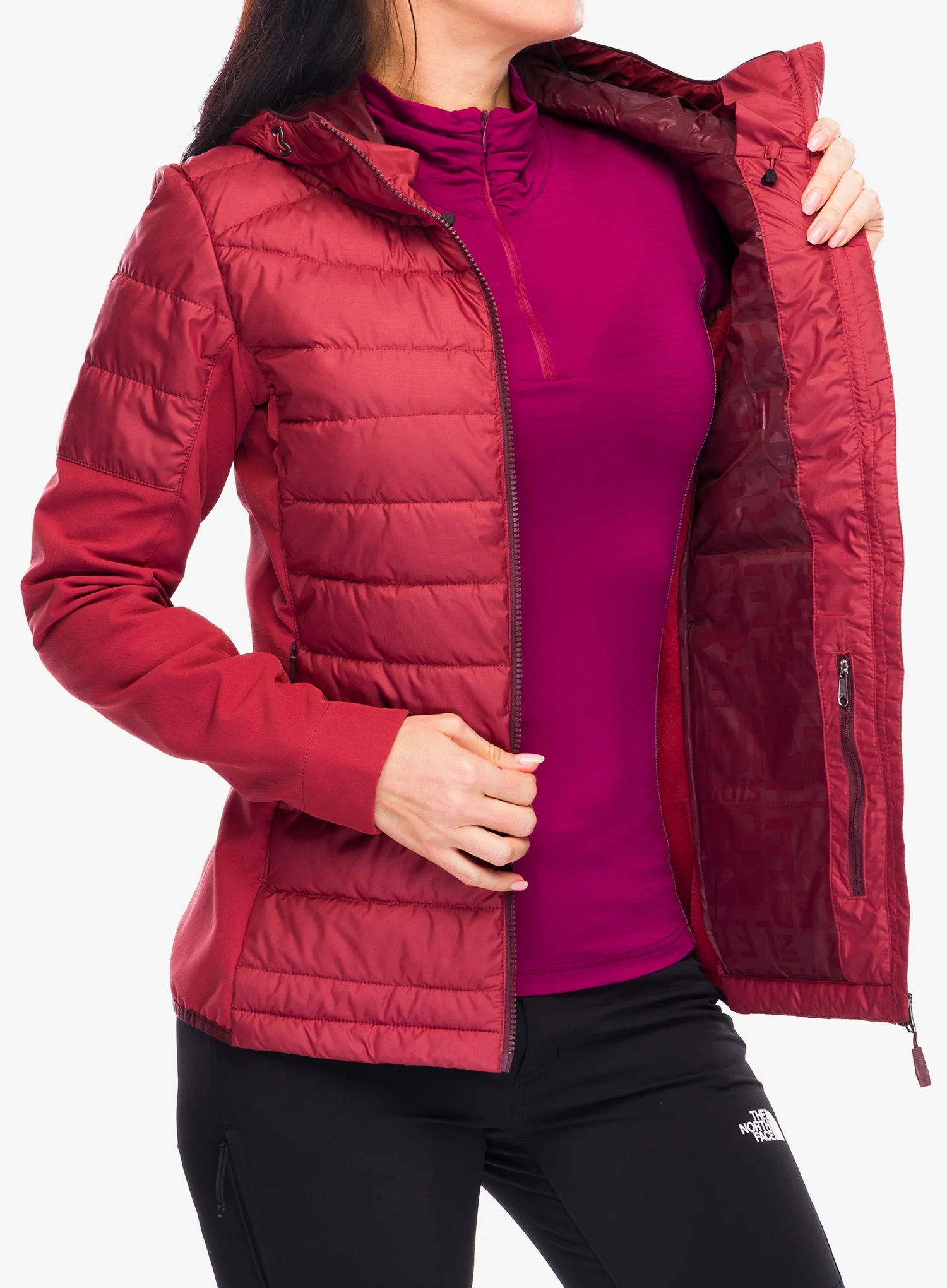 Ženska hibridna jakna Vaude Elope Hybrid Jacket - redeva