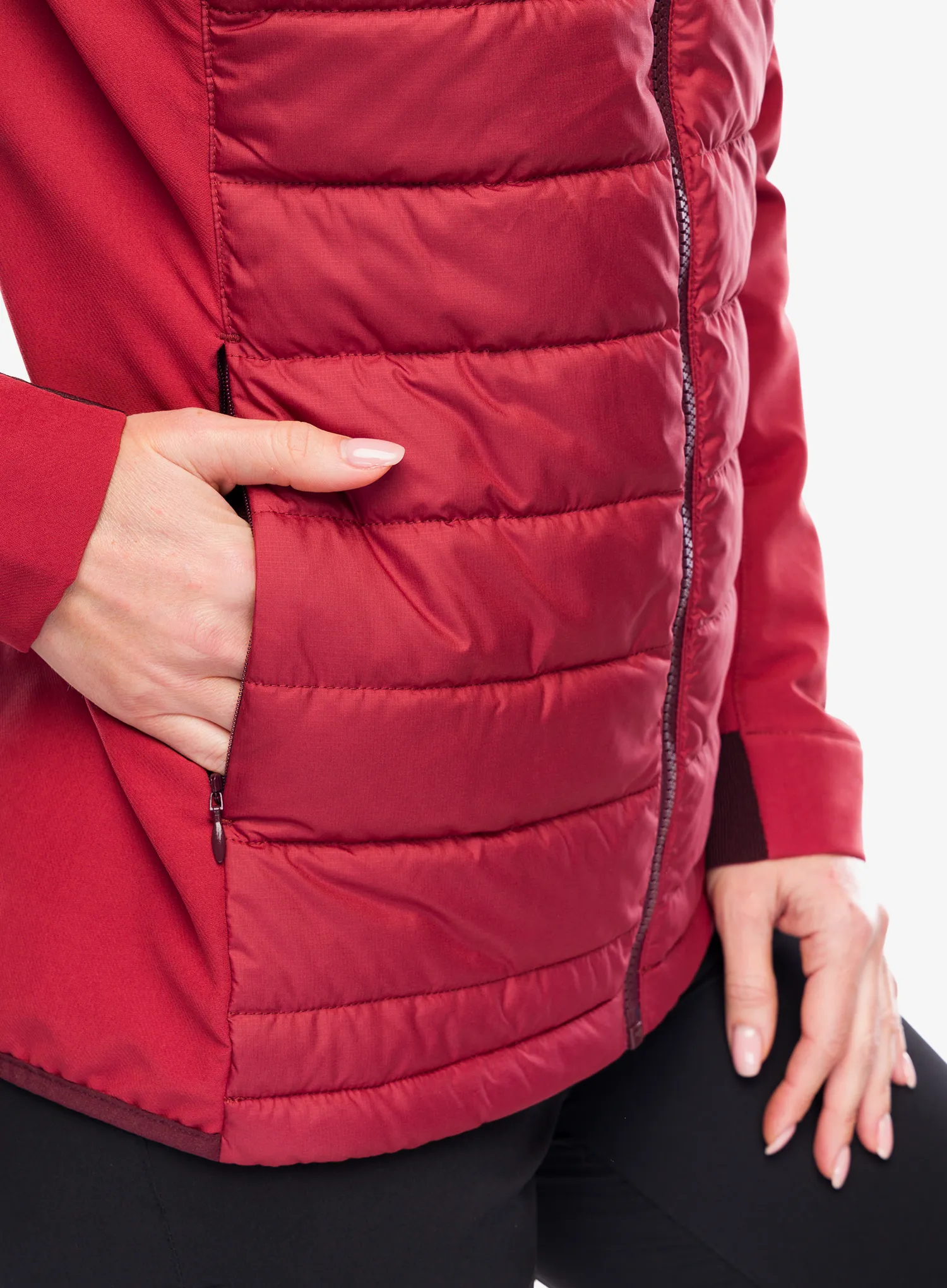 Ženska hibridna jakna Vaude Elope Hybrid Jacket - redeva