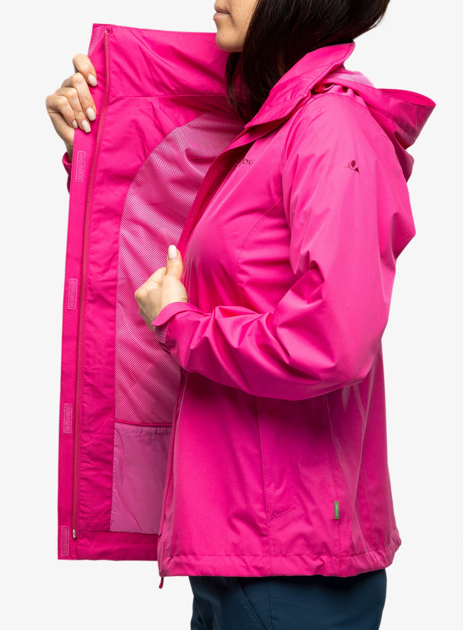 Ženska nepremočljiva jakna Vaude Escape Light Jacket - lychee