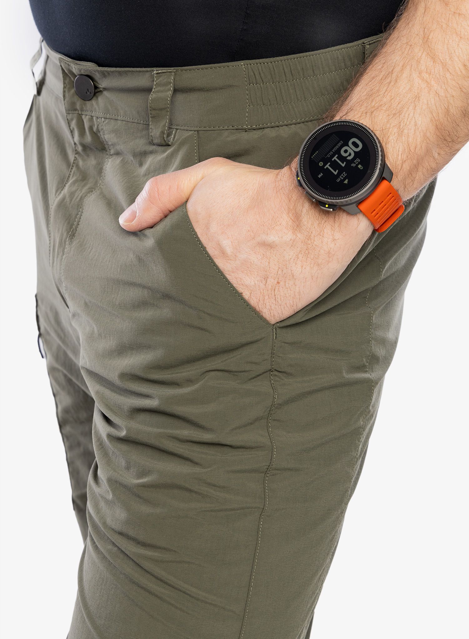 Pohodniške kratke hlače Vaude Farley Bermuda V - khaki uni