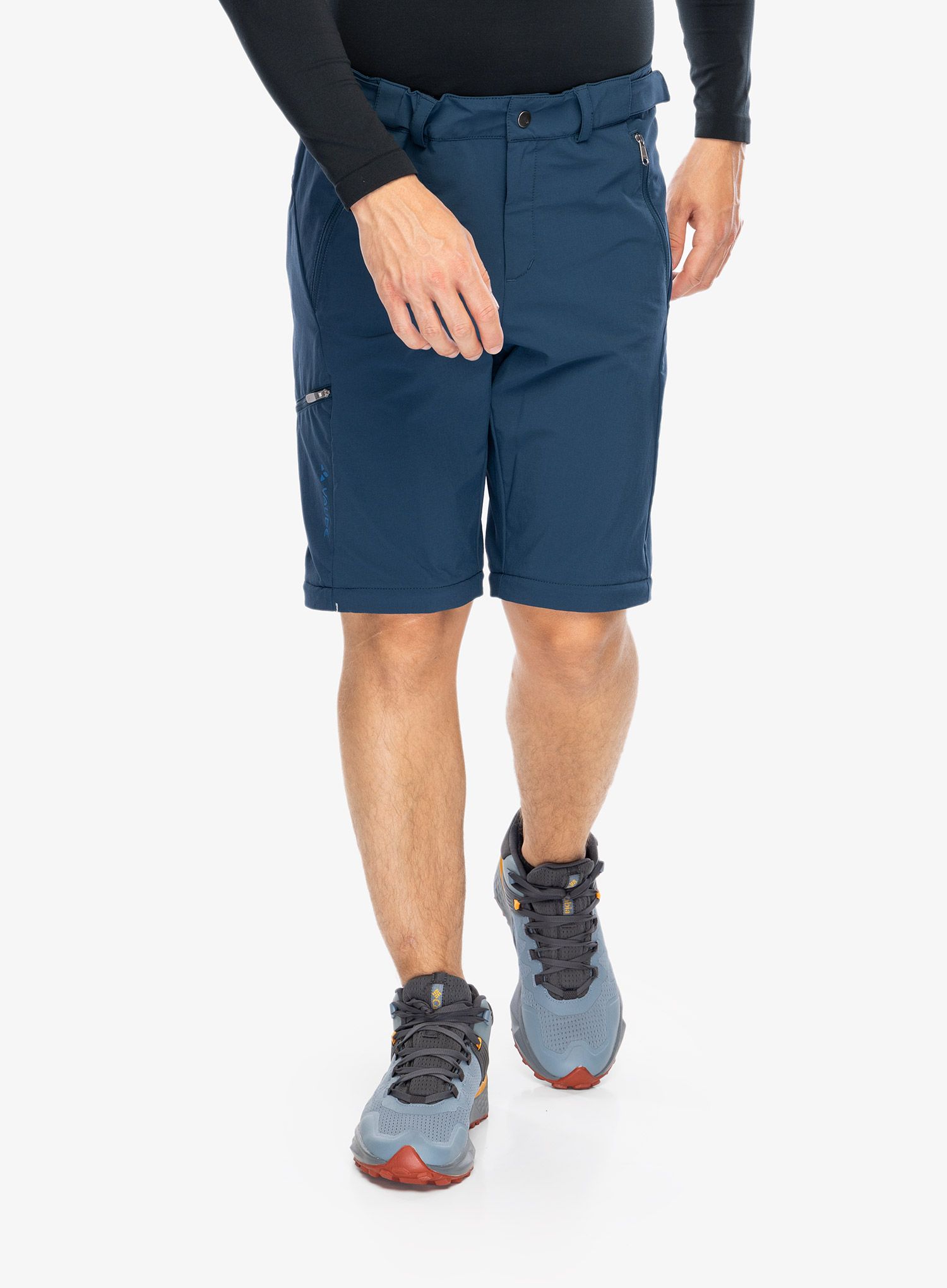 Hlače z odstranljivimi hlačnicami Vaude Farley Stretch T-Zip Pants III - dark sea