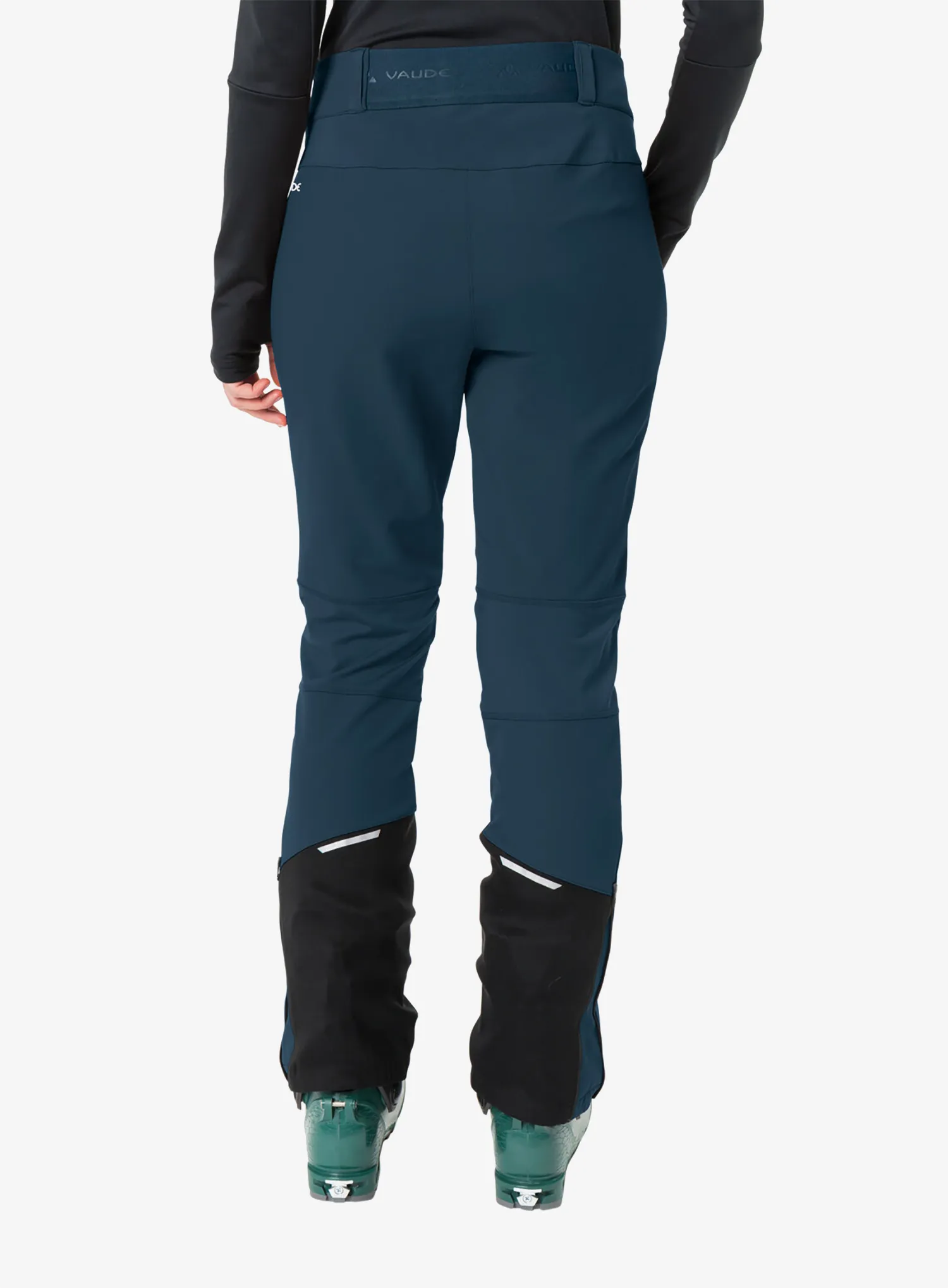 Ženske softshell hlače Vaude Larice Pants IV - dark sea