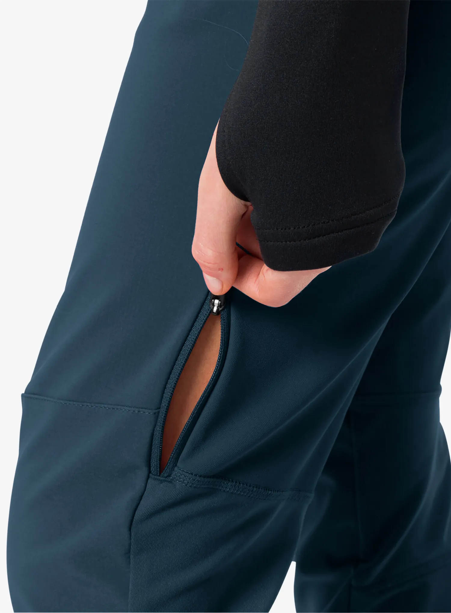 Ženske softshell hlače Vaude Larice Pants IV - dark sea