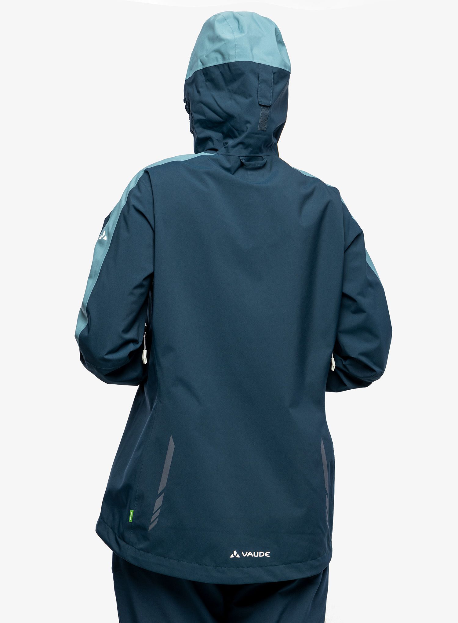 Ženska nepremočljiva jakna Vaude Moab Rain Jacket II - dark sea uni