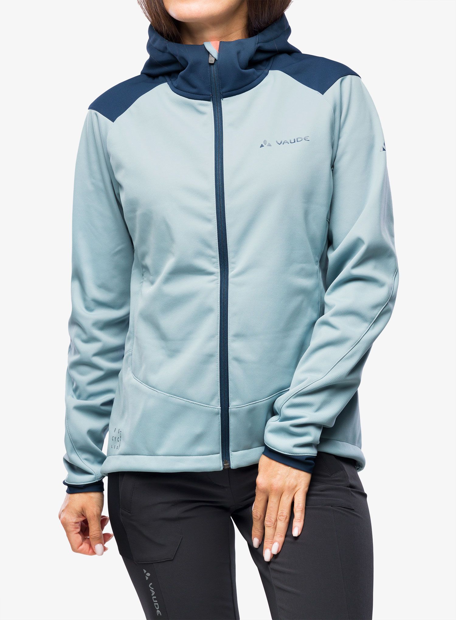 Ženska kolesarska jakna Vaude Qimsa Softshell Jacket - cloudy blue