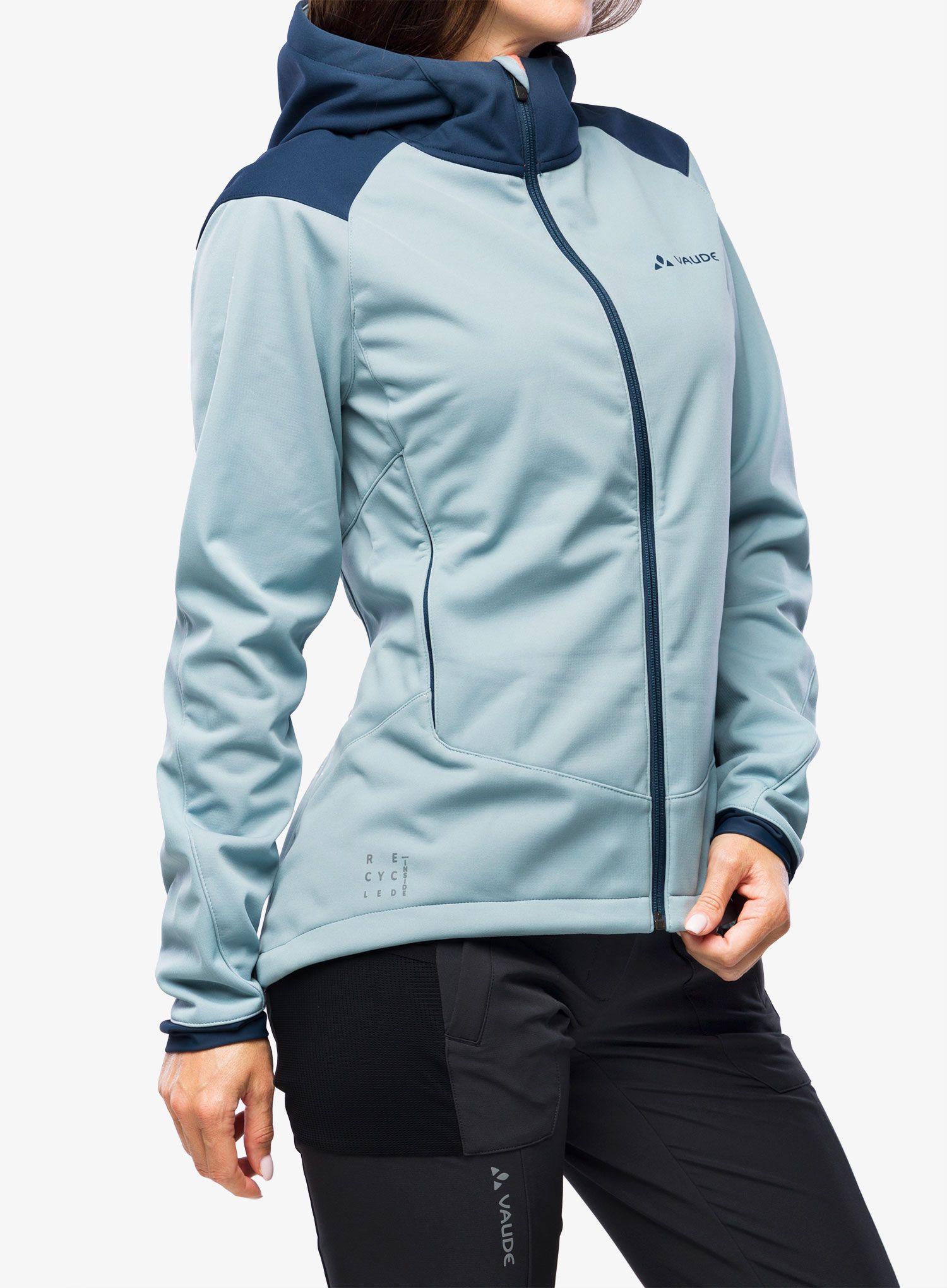 Ženska kolesarska jakna Vaude Qimsa Softshell Jacket - cloudy blue