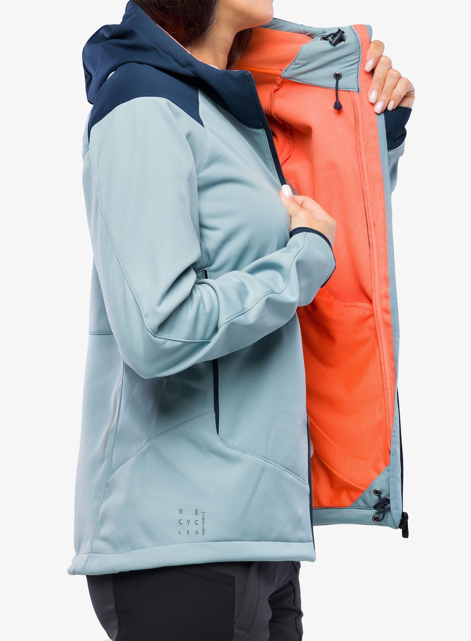 Ženska kolesarska jakna Vaude Qimsa Softshell Jacket - cloudy blue
