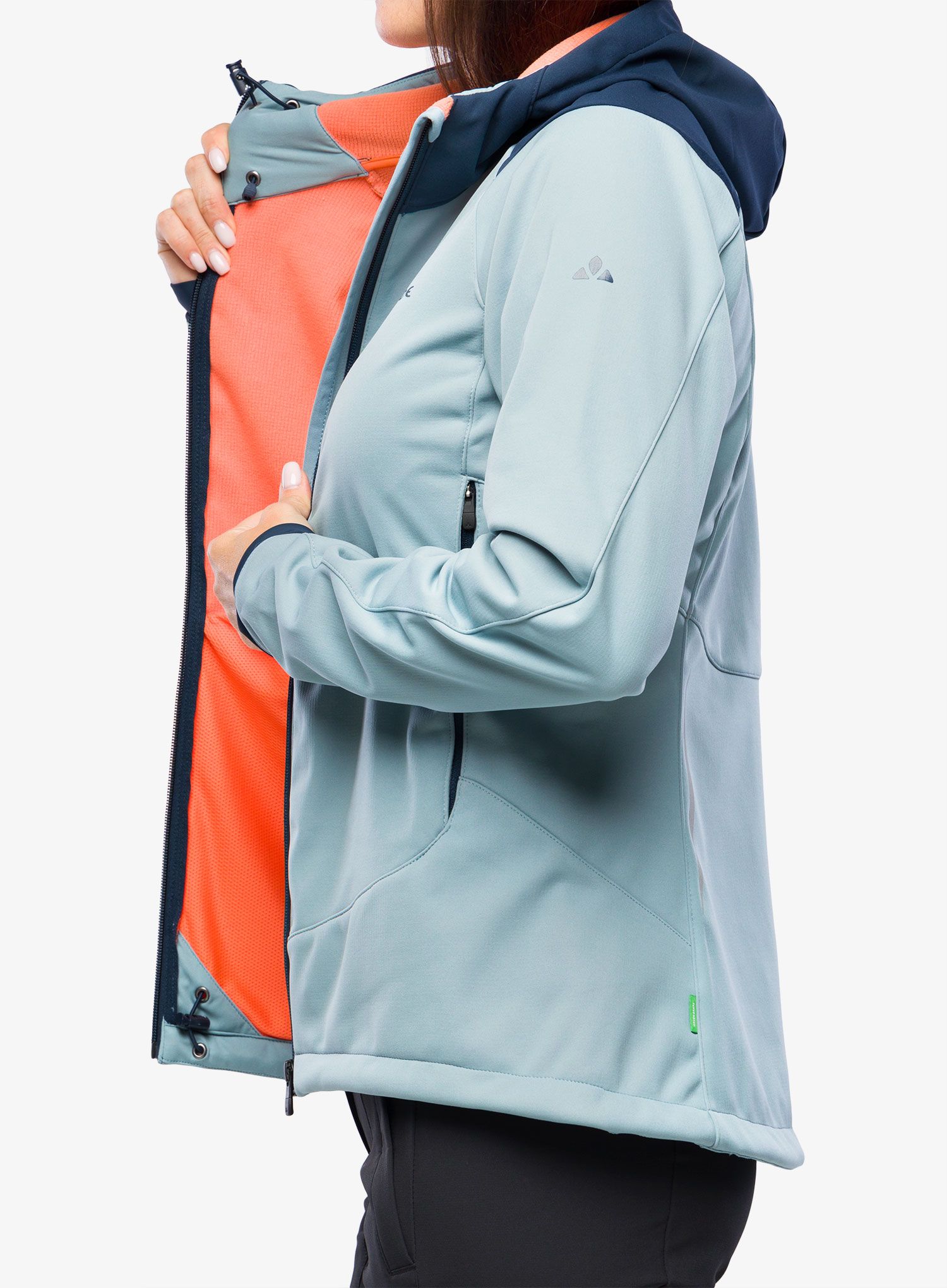 Ženska kolesarska jakna Vaude Qimsa Softshell Jacket - cloudy blue