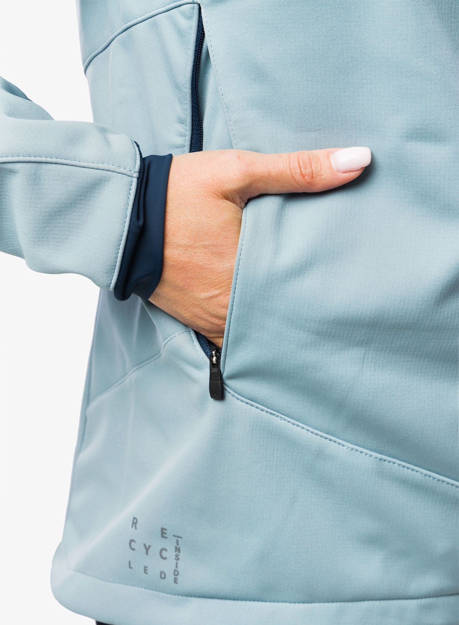 Ženska kolesarska jakna Vaude Qimsa Softshell Jacket - cloudy blue