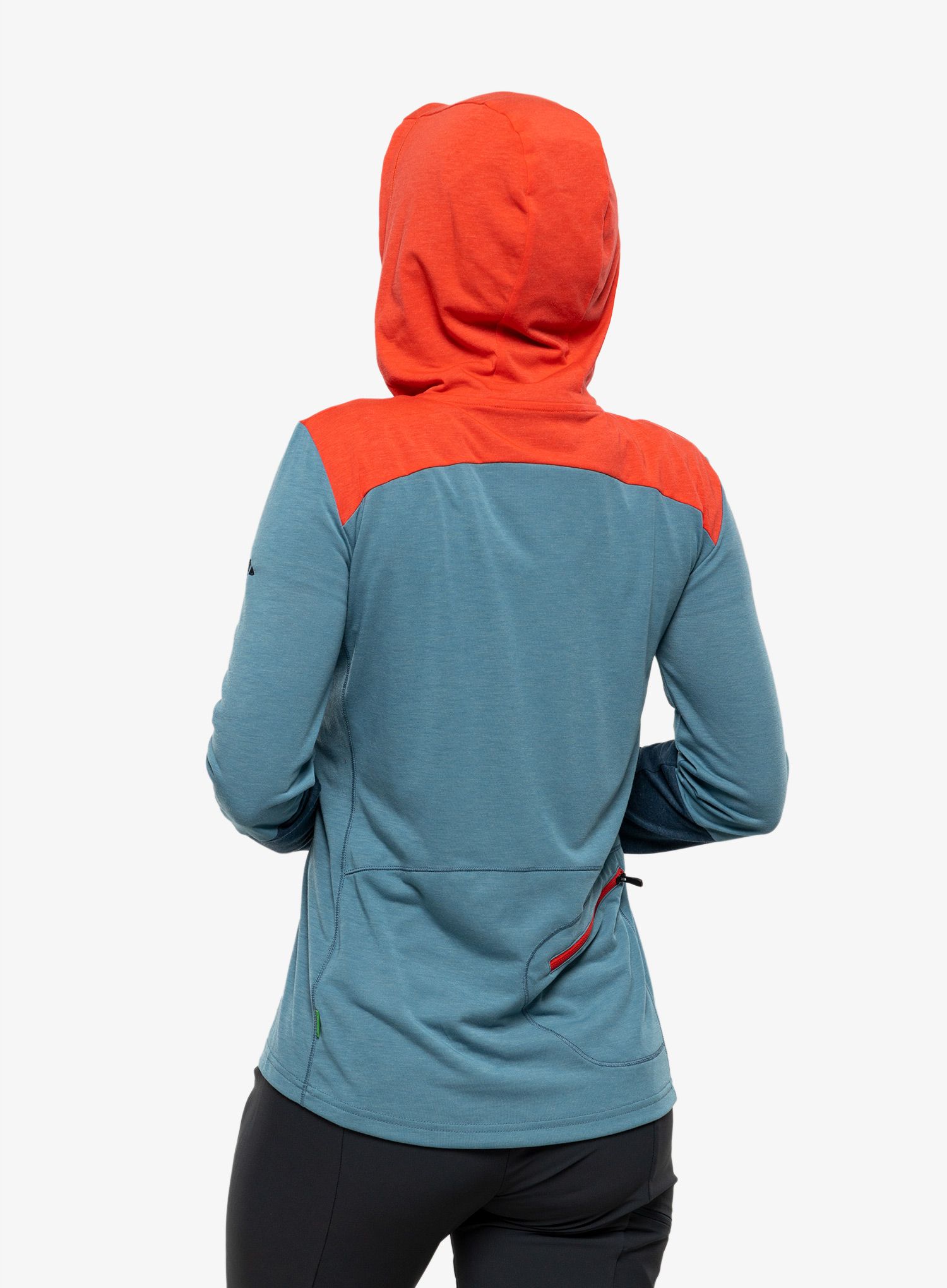 Ženska jopa s kapuco Vaude Tremalzo LS Shirt - blue gray uni