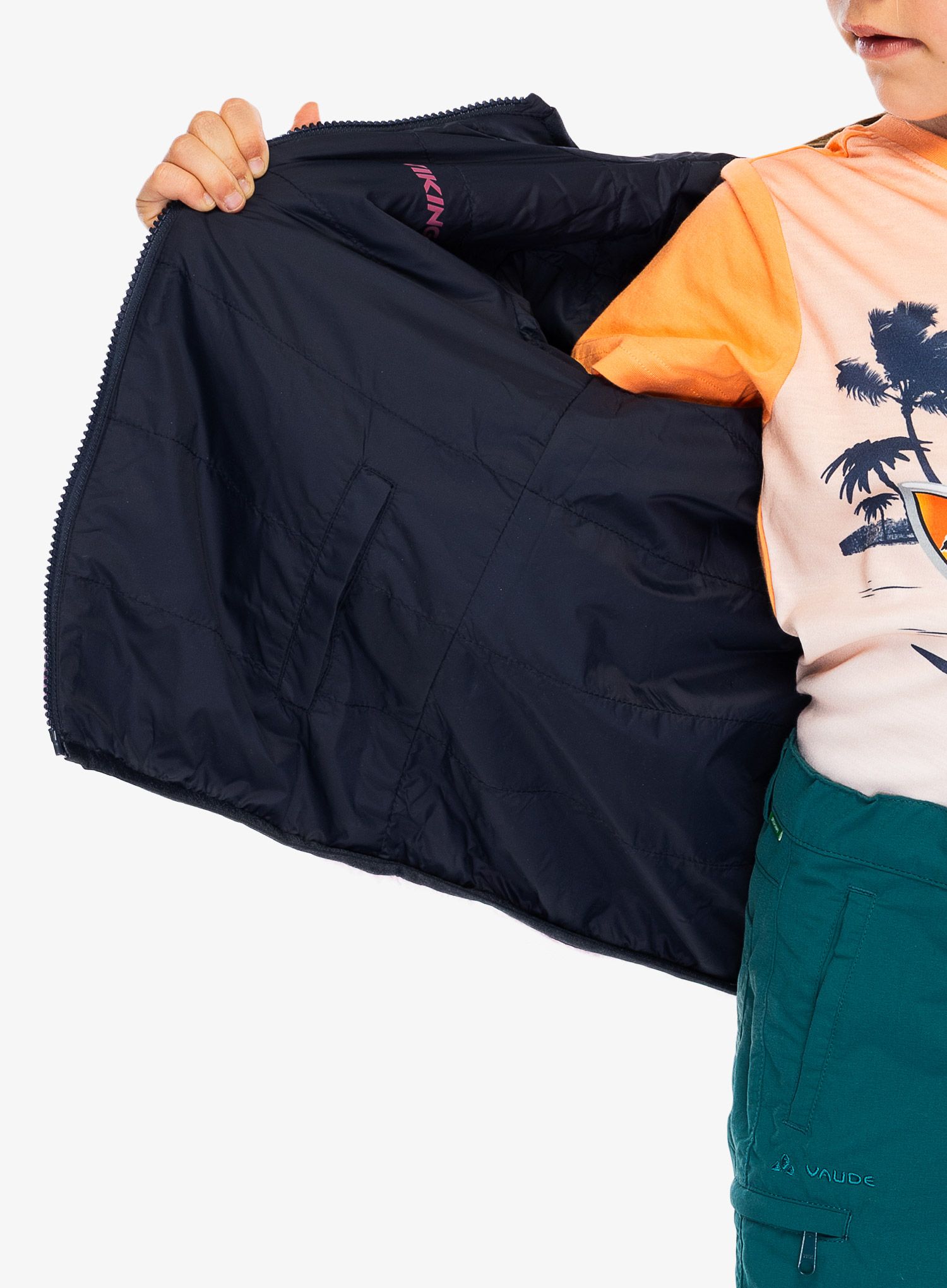 Otroška jakna Viking Play Reversible Pilejacket - lavender