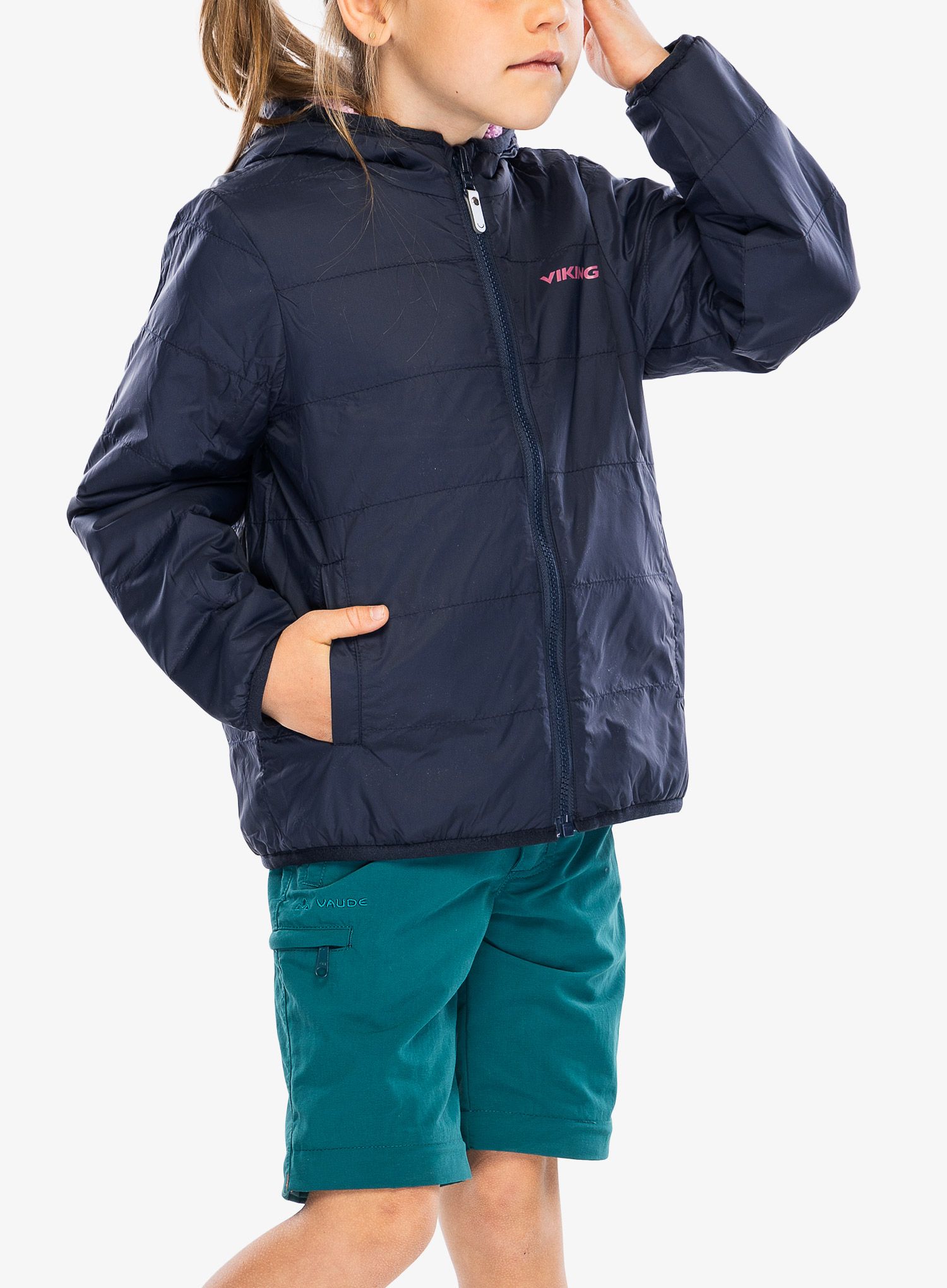 Otroška jakna Viking Play Reversible Pilejacket - lavender