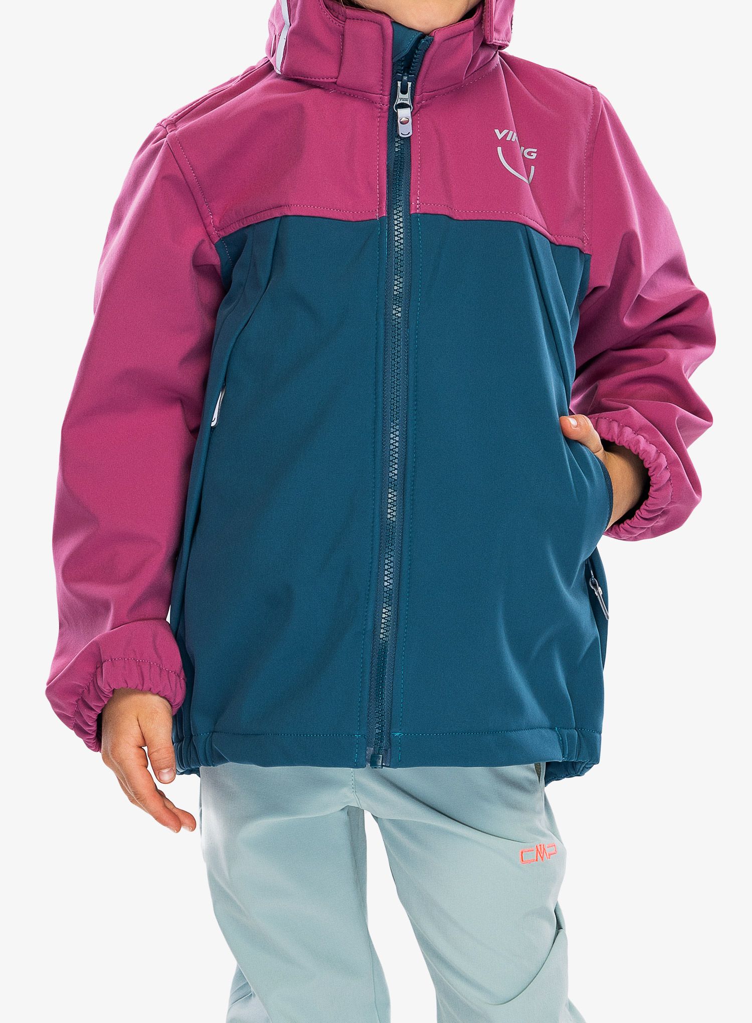 Otroška jakna Viking Play Softshell Jacket - plum