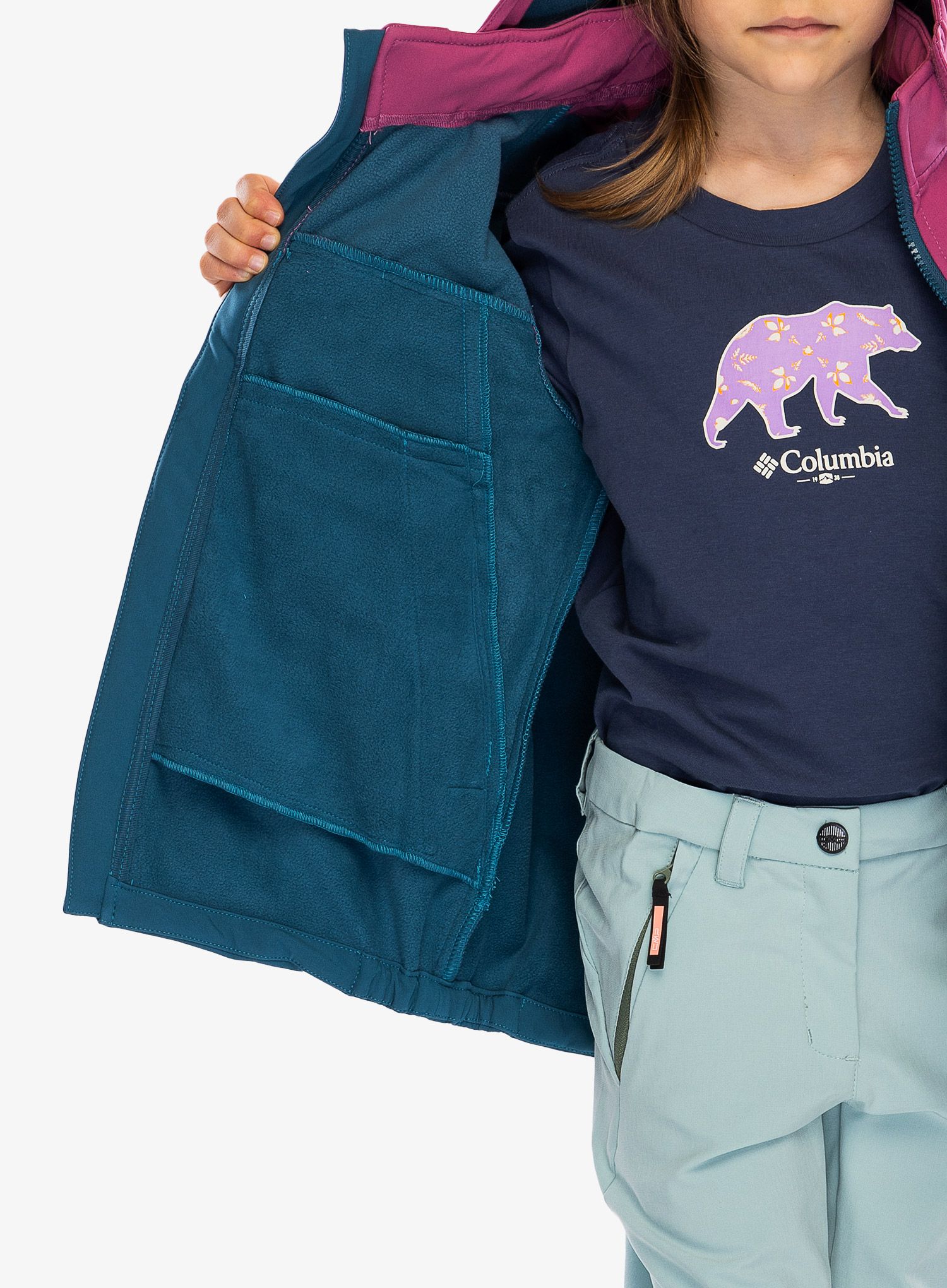 Otroška jakna Viking Play Softshell Jacket - plum