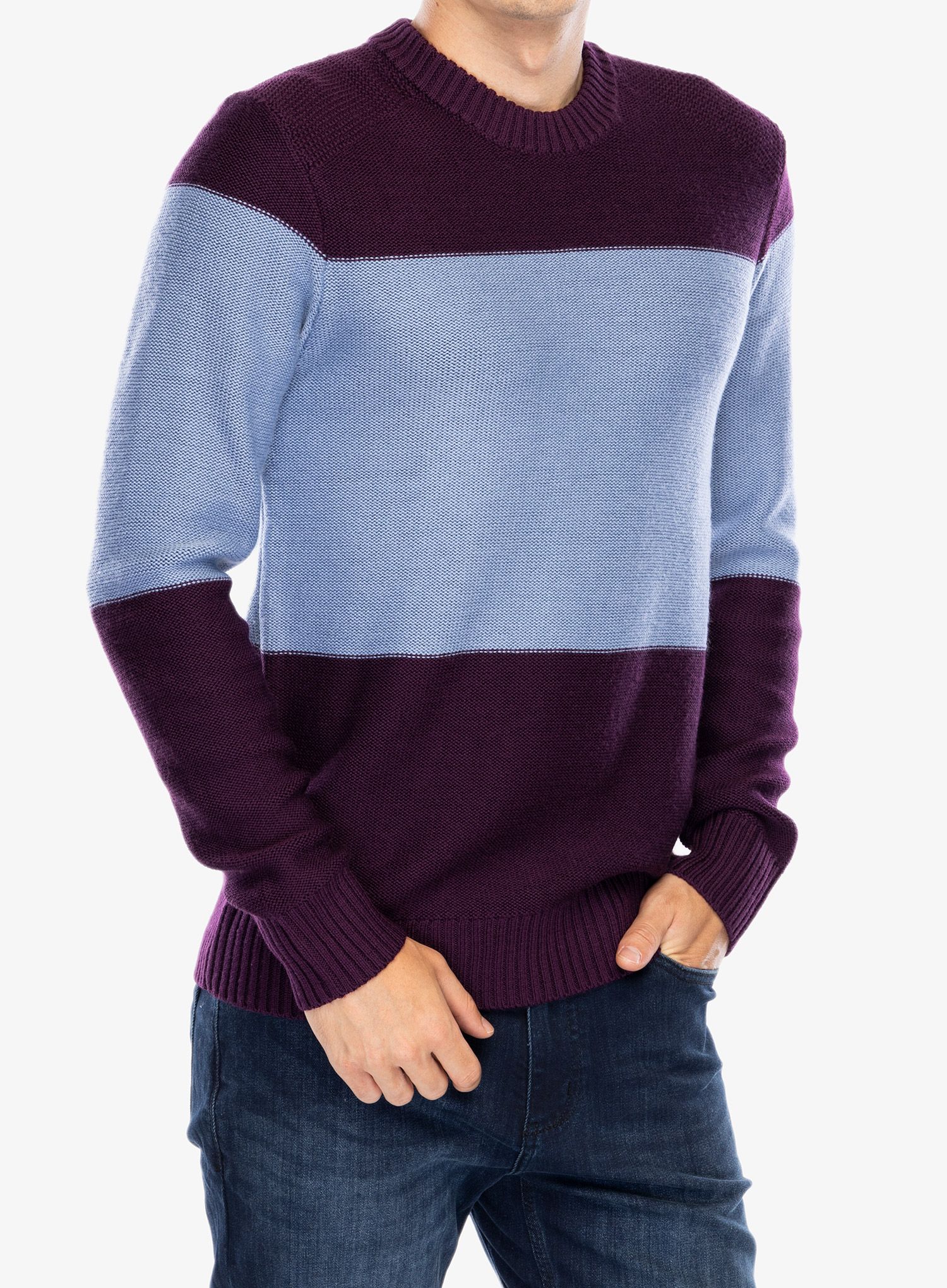 Moški pulover Icebreaker Waypoint Crewe Sweater - nightshade/kyanite