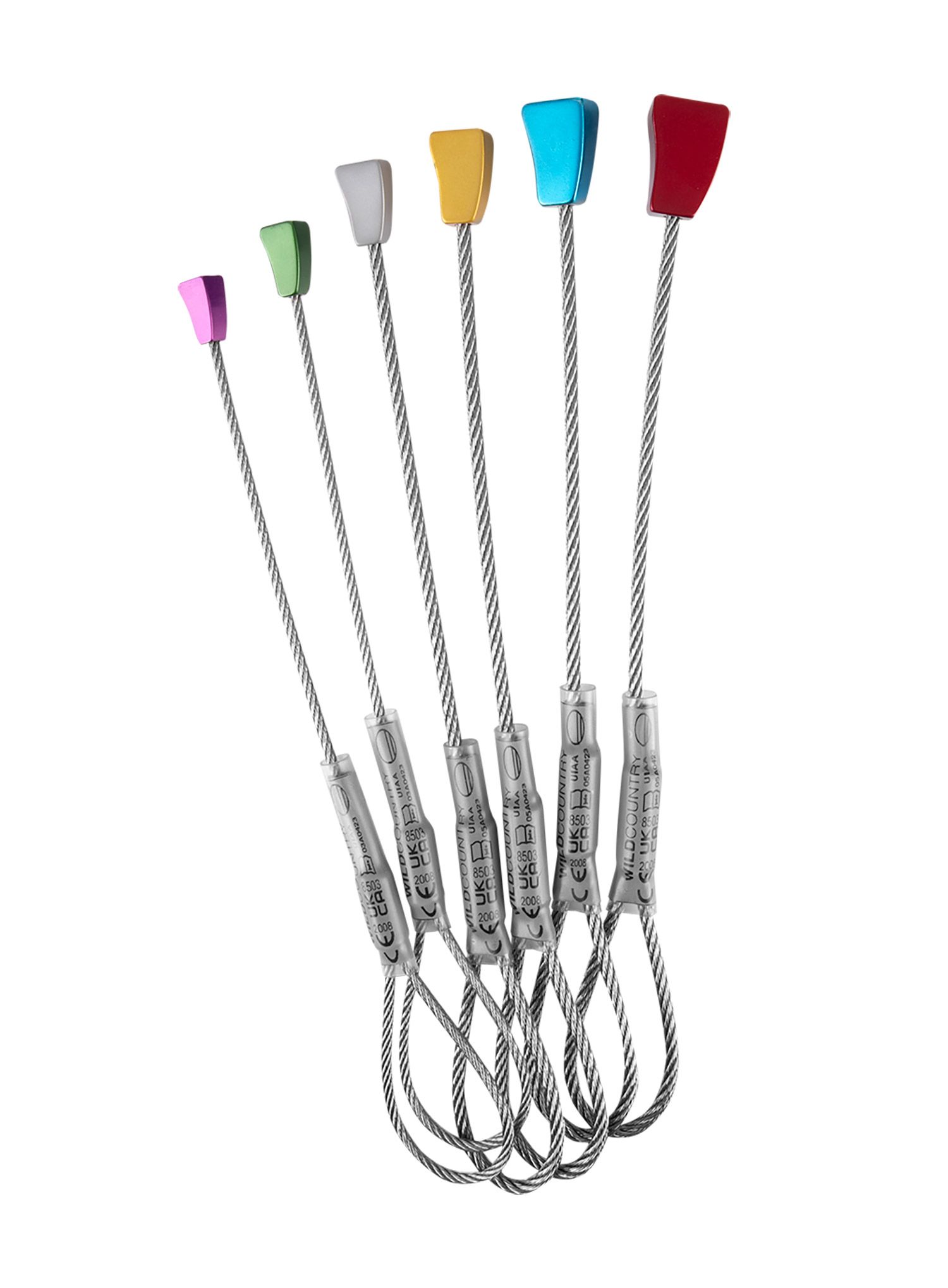 Set zatičev Wild Country Superlight Rocks Set 1-6 - grey
