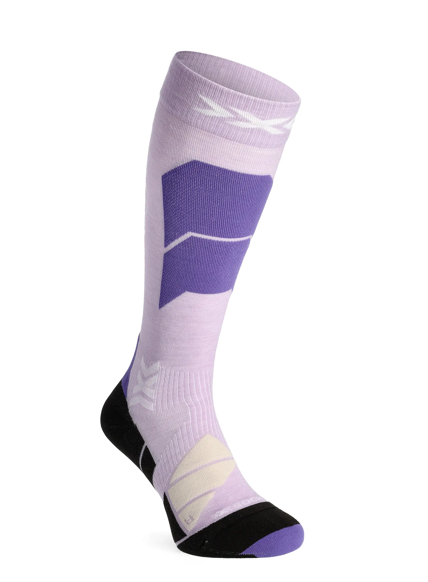 Smučarske nogavice X-Socks Ski Perform Merino OTC - muted lavender/light sand