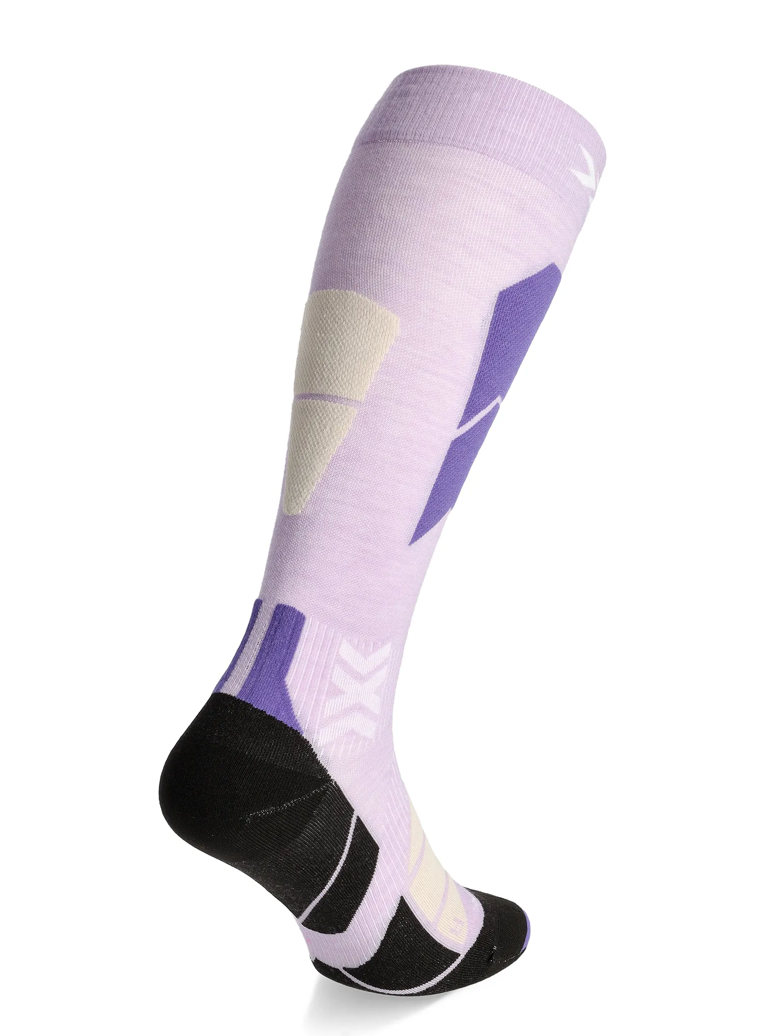 Smučarske nogavice X-Socks Ski Perform Merino OTC - muted lavender/light sand