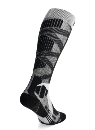 Ženske smučarske nogavice X-Socks Ski Rider 4.0 - grey melange/opal black