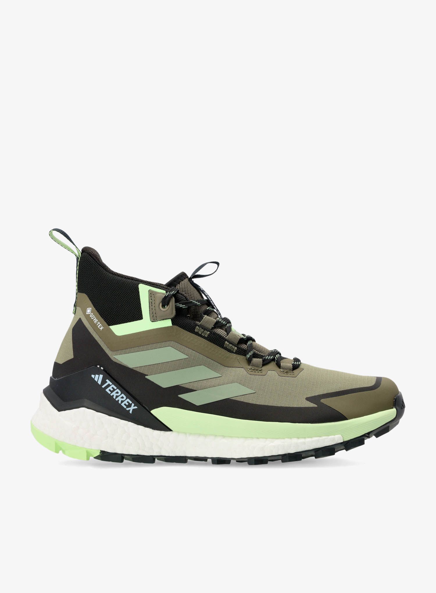 Pohodniški čevlji adidas TERREX Free Hiker 2 GTX - olive strat/silv grn/auror blk
