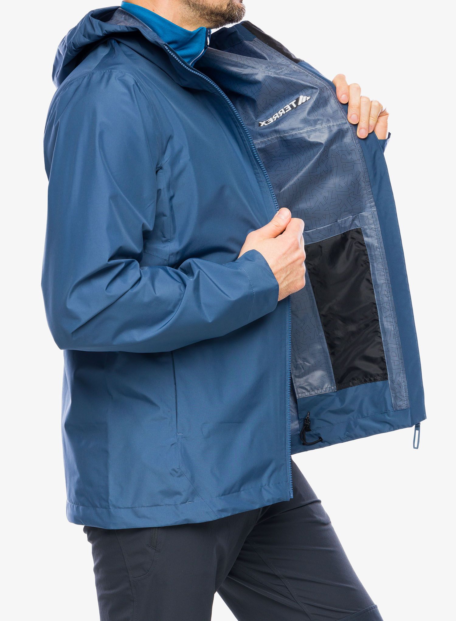 Nepremočljiva jakna adidas TERREX Multi 2.5L RAIN.RDY Jacket - wonder steel