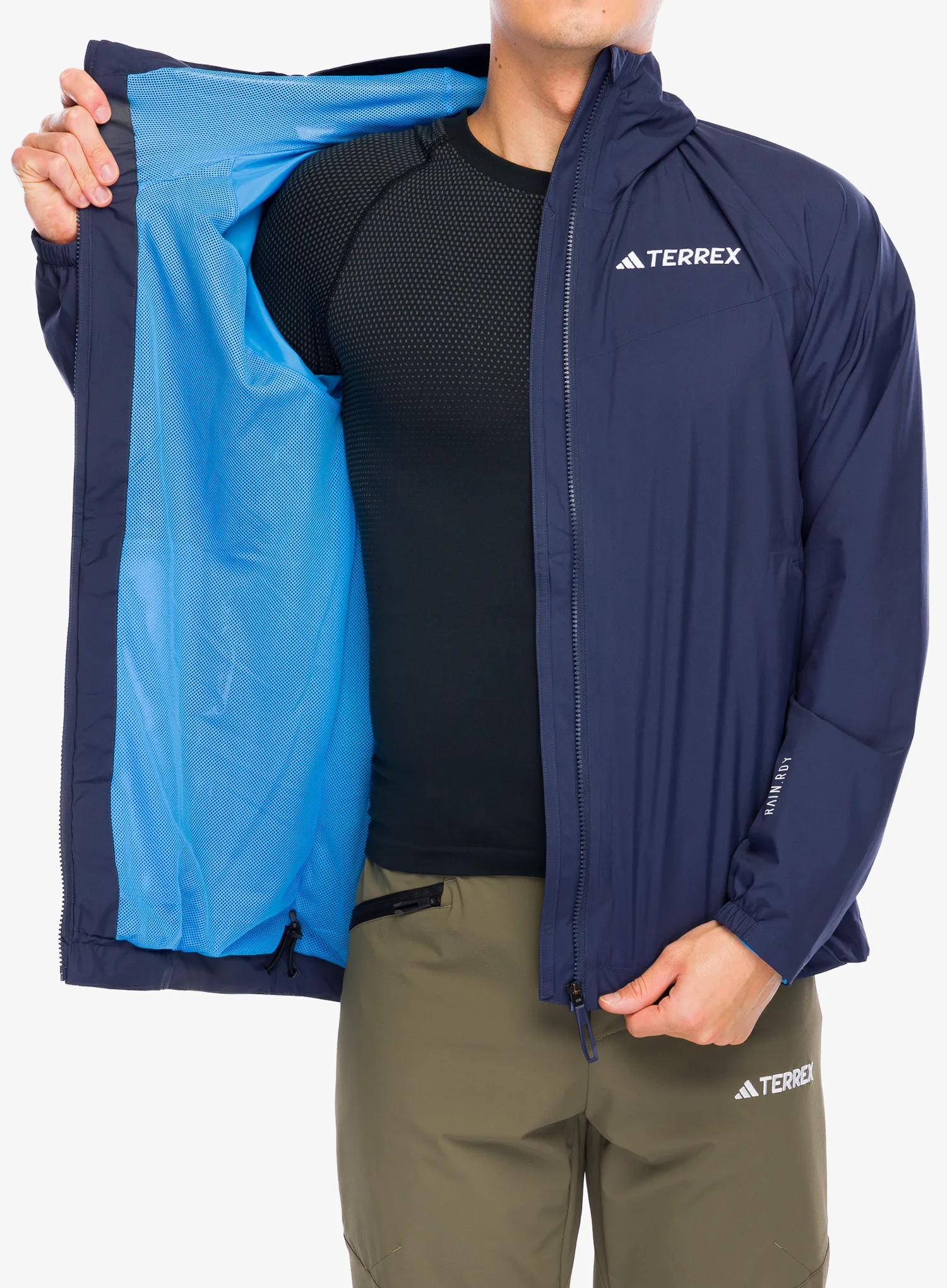 Nepremočljiva jakna adidas TERREX Multi 2L RAIN.RDY Jacket - shadow navy