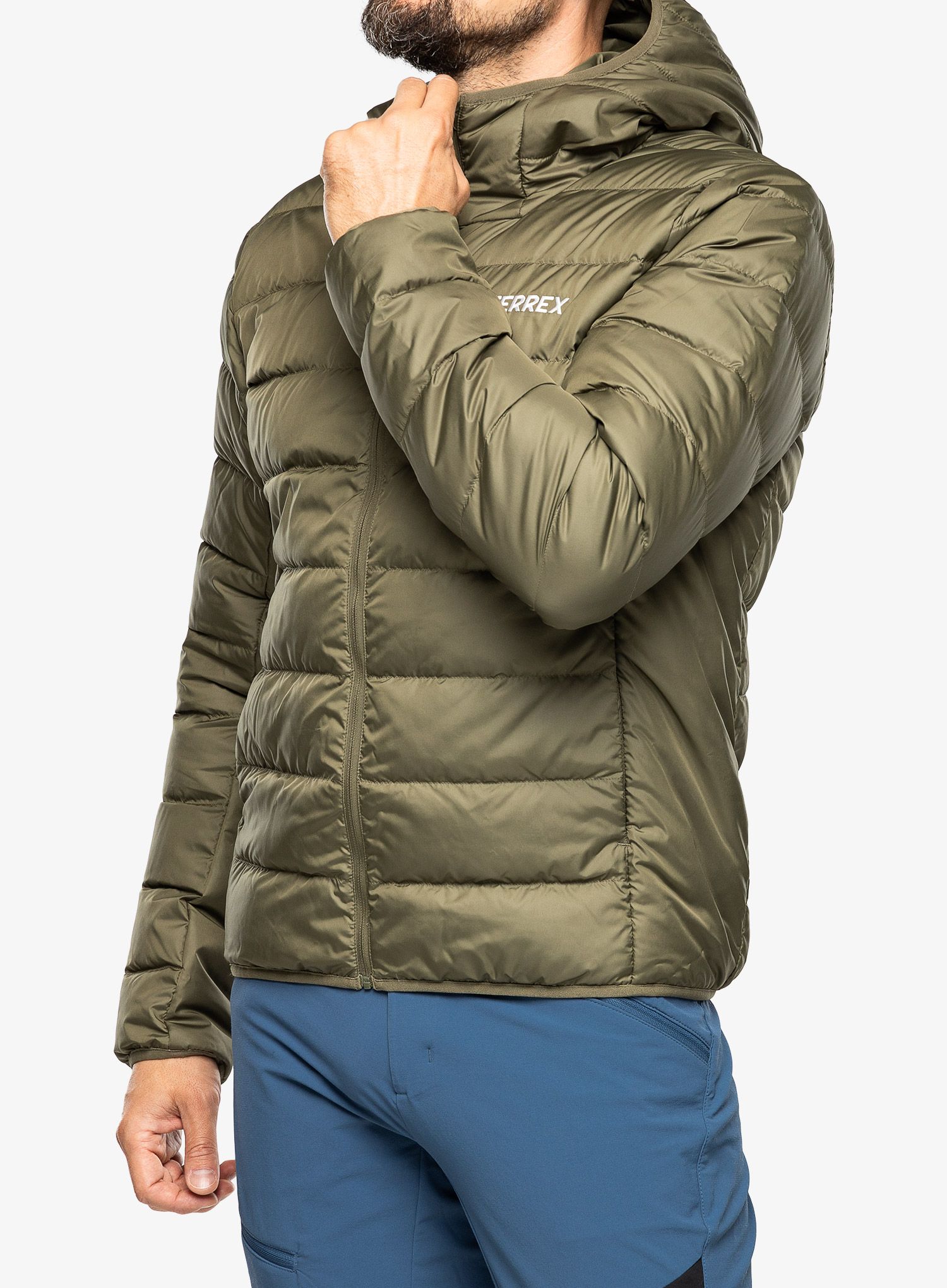 Puhovka adidas TERREX Multi Light Down Hooded Jacket - olistr