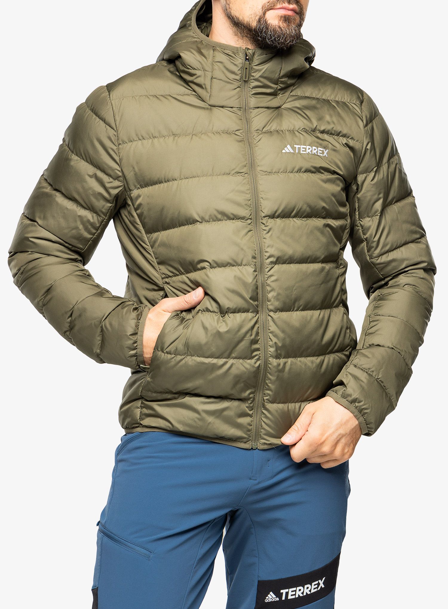 Puhovka adidas TERREX Multi Light Down Hooded Jacket - olistr