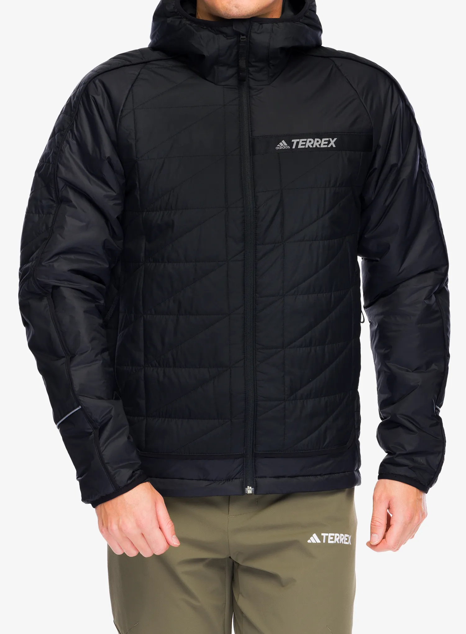 Sintetična jakna adidas TERREX Multi Synthetic Insulated Hooded Jkt - black