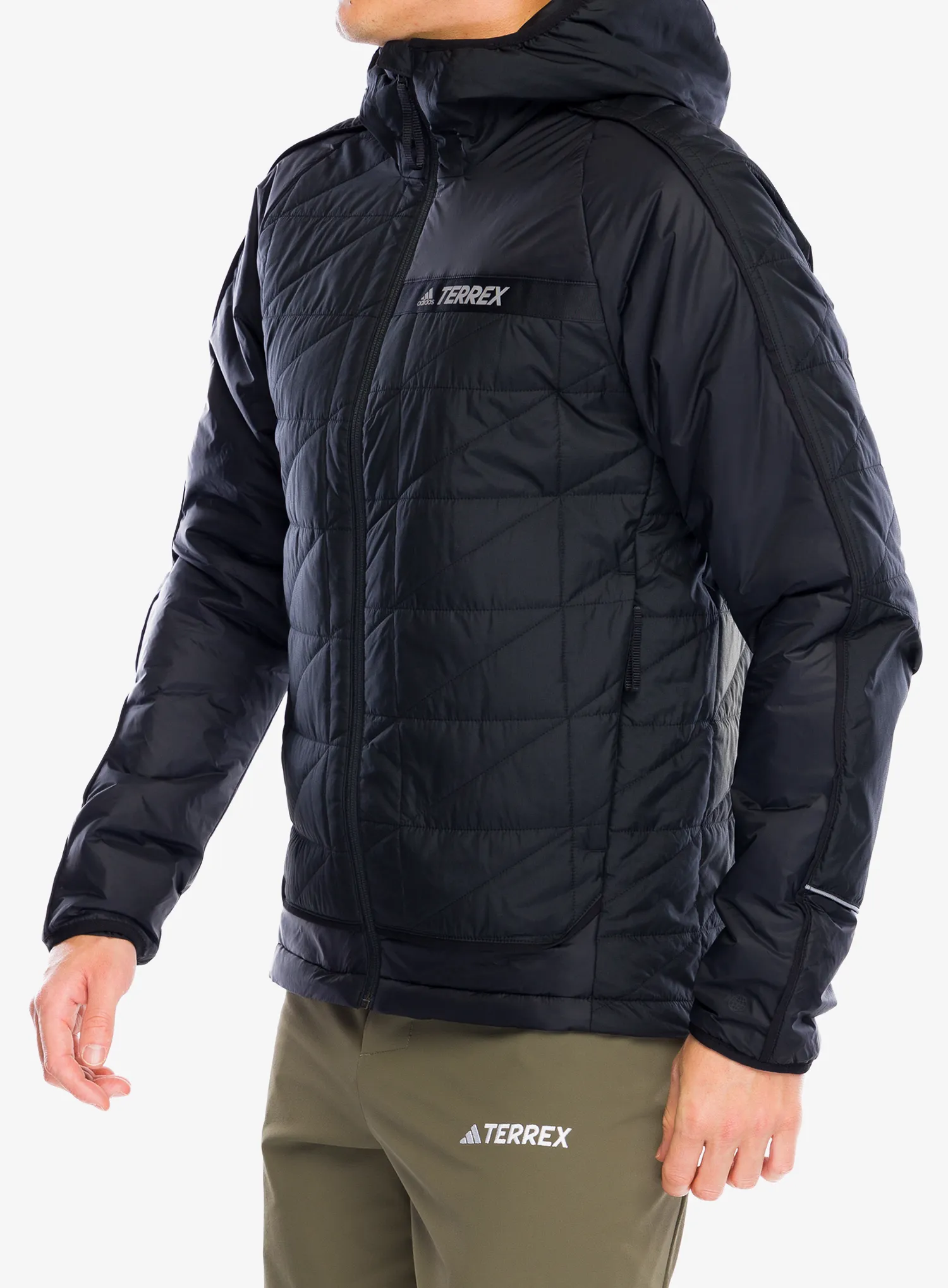 Sintetična jakna adidas TERREX Multi Synthetic Insulated Hooded Jkt - black