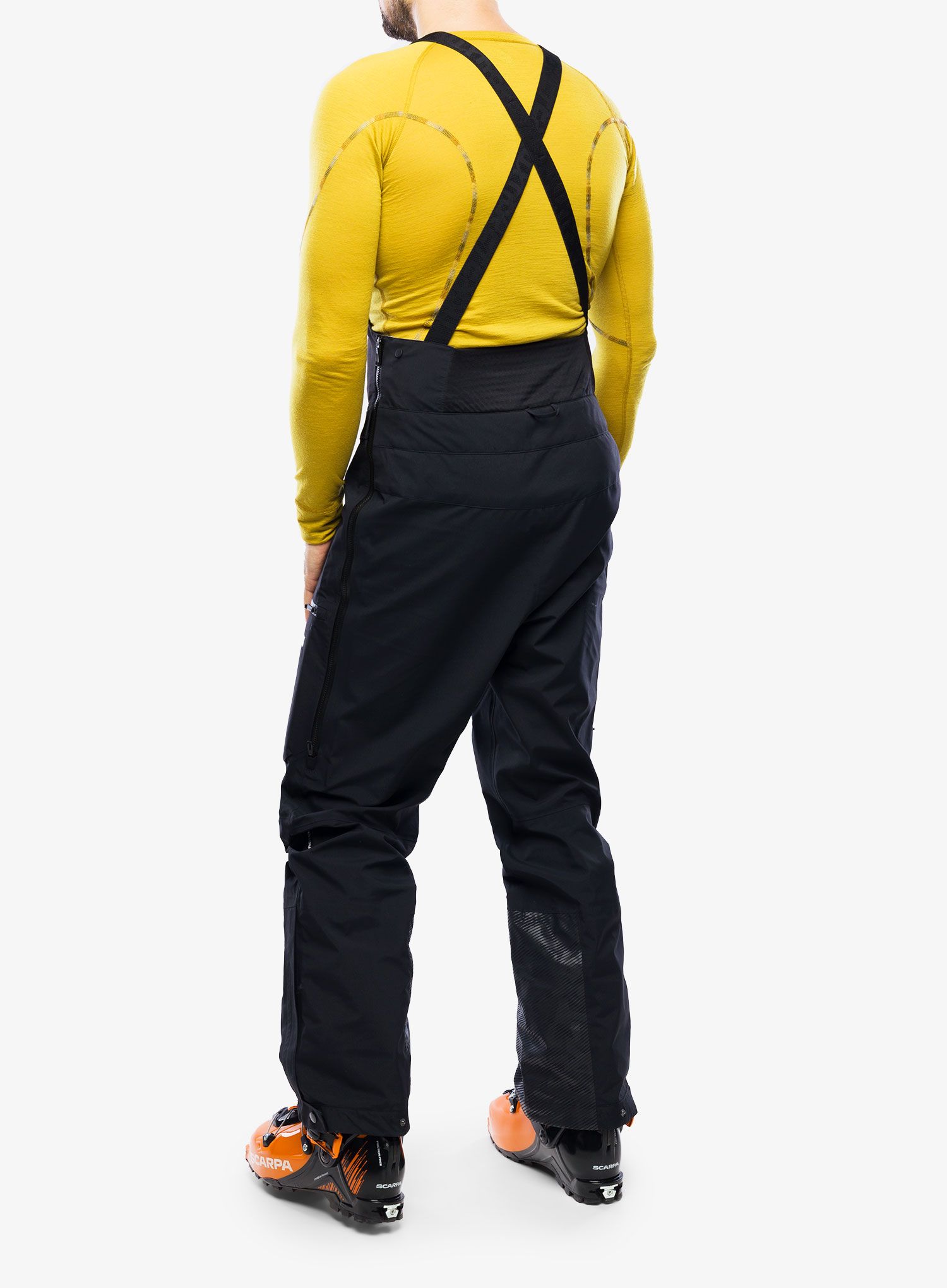 Hlače za turno smučanje adidas TERREX Techrock 3L GORE-TEX Bib Pants - black