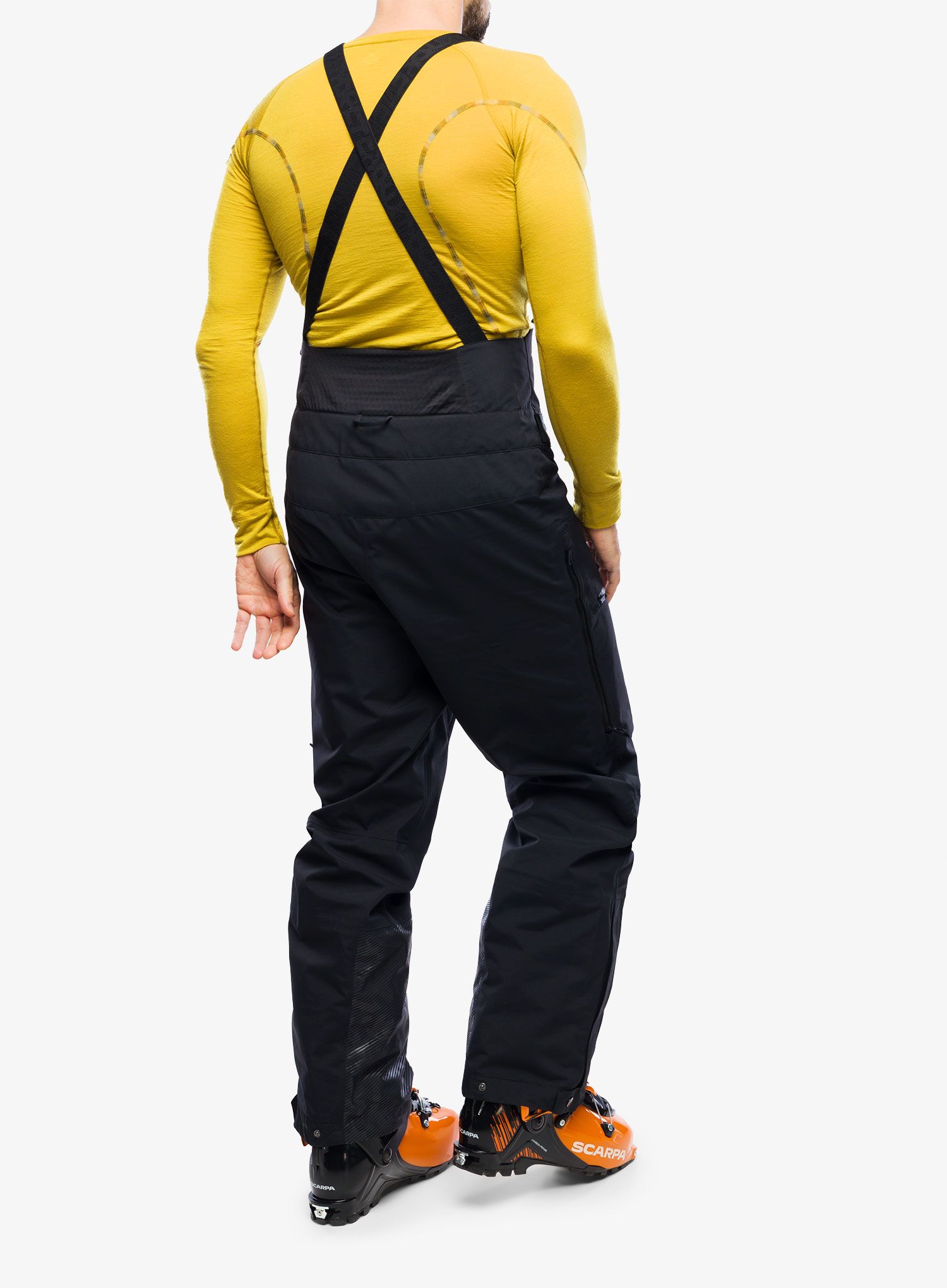 Hlače za turno smučanje adidas TERREX Techrock 3L GORE-TEX Bib Pants - black