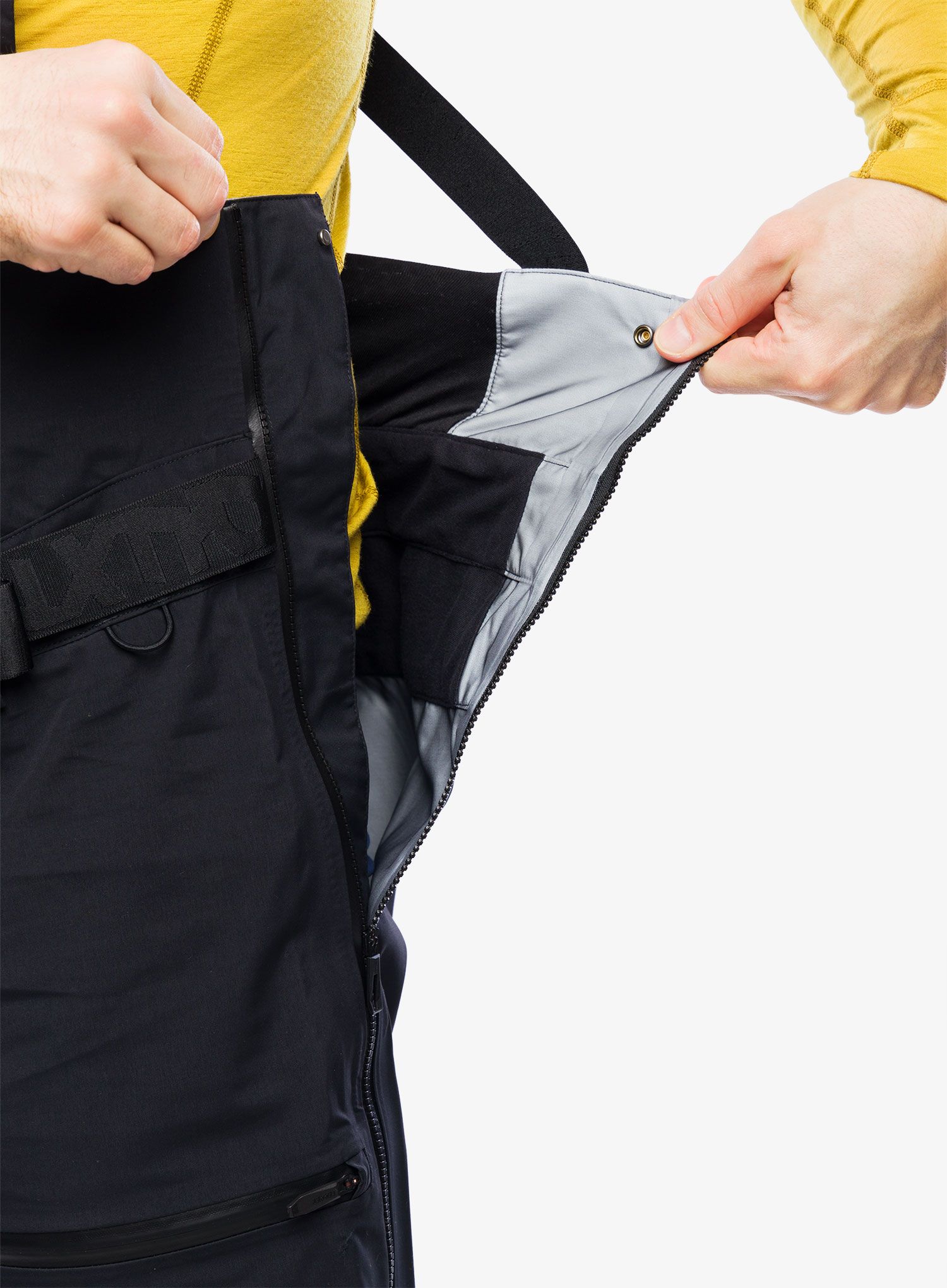 Hlače za turno smučanje adidas TERREX Techrock 3L GORE-TEX Bib Pants - black