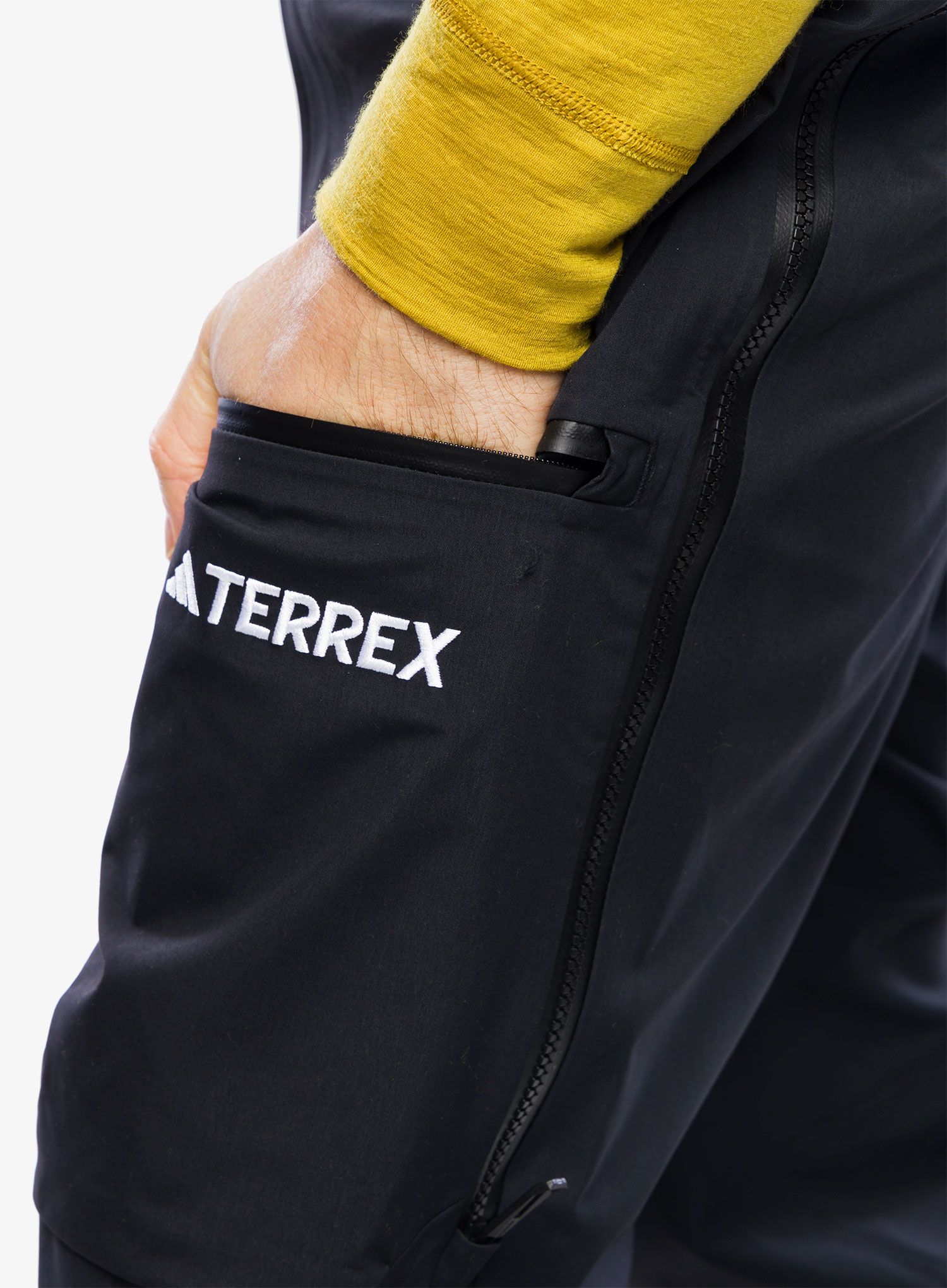 Hlače za turno smučanje adidas TERREX Techrock 3L GORE-TEX Bib Pants - black