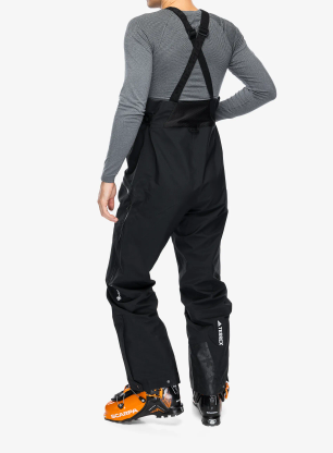 Nepremočljive hlače adidas TERREX Techrock 3L GORE-TEX C-Knit Bib Pants - black
