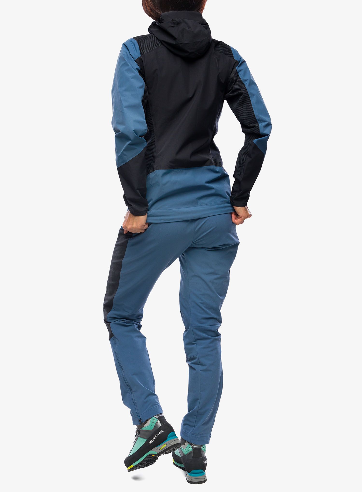 Ženska nepremočljiva jakna adidas TERREX Xperior Hybrid Primeknit Rain Jkt - wonste/black