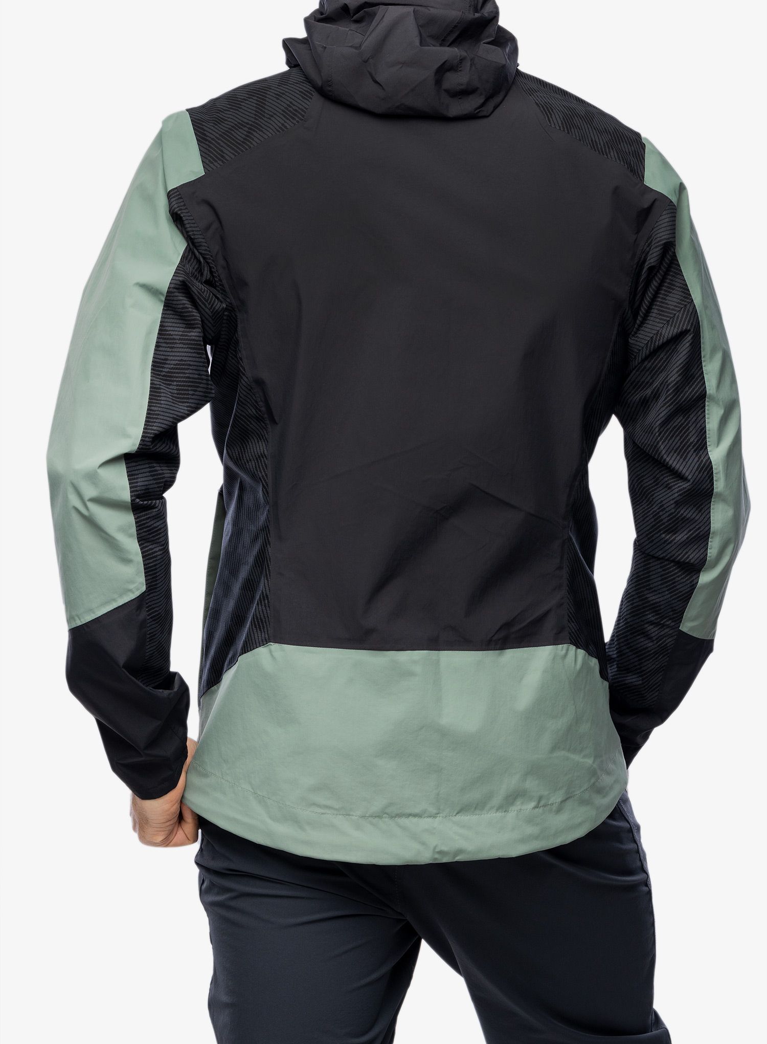 Nepremočljiva jakna adidas TERREX Xperior Hybrid RAIN.RDY Jacket - silver green/black