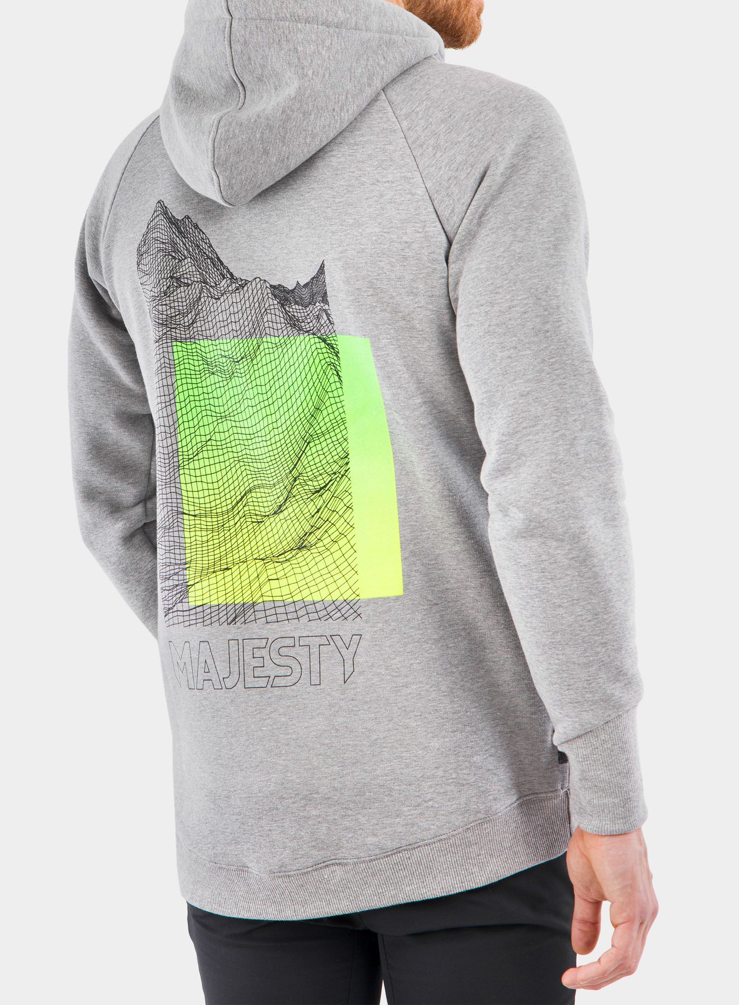 Jopica s kapuco Majesty Super Zipped Hoodie - grey