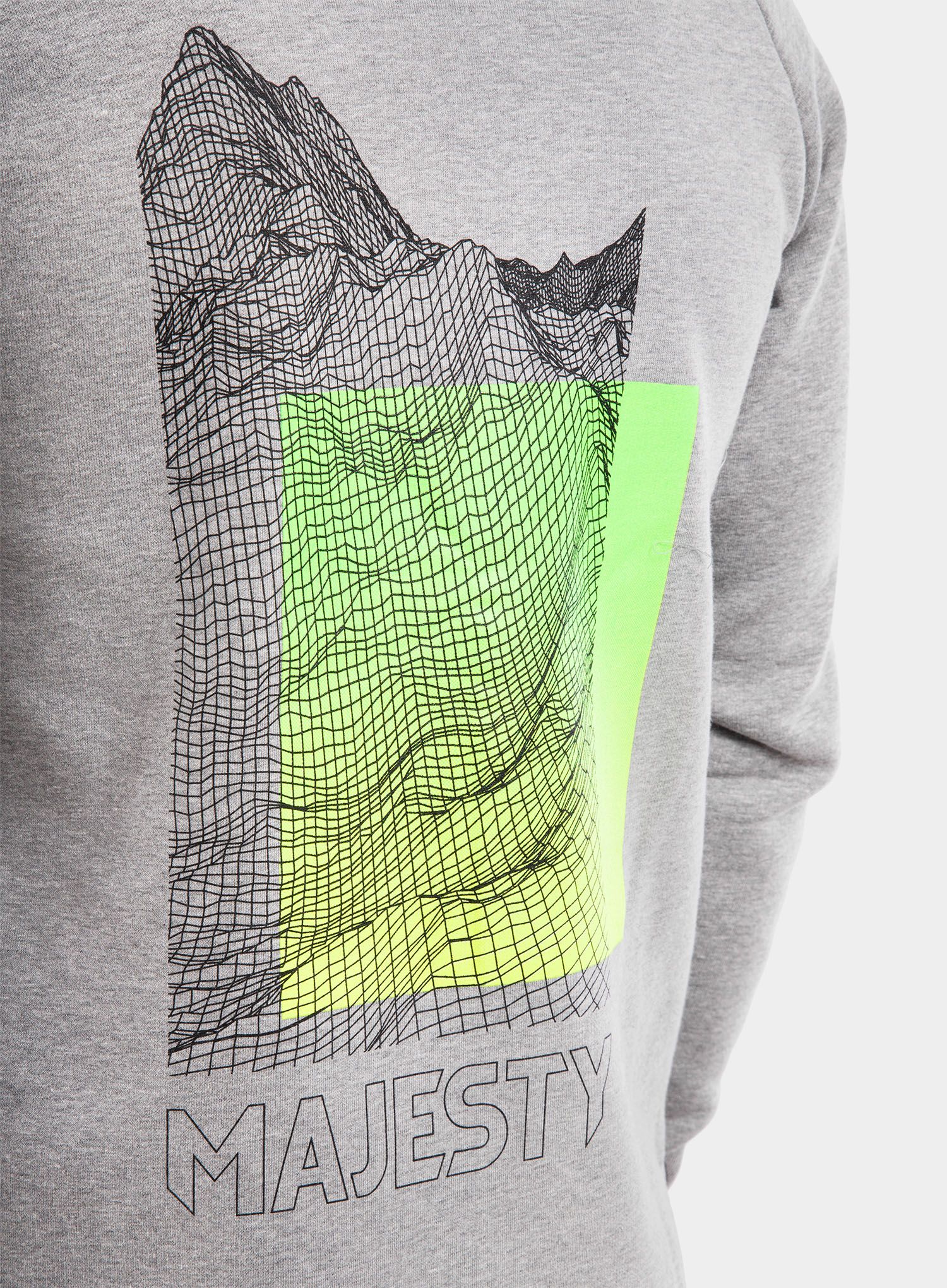 Jopica s kapuco Majesty Super Zipped Hoodie - grey