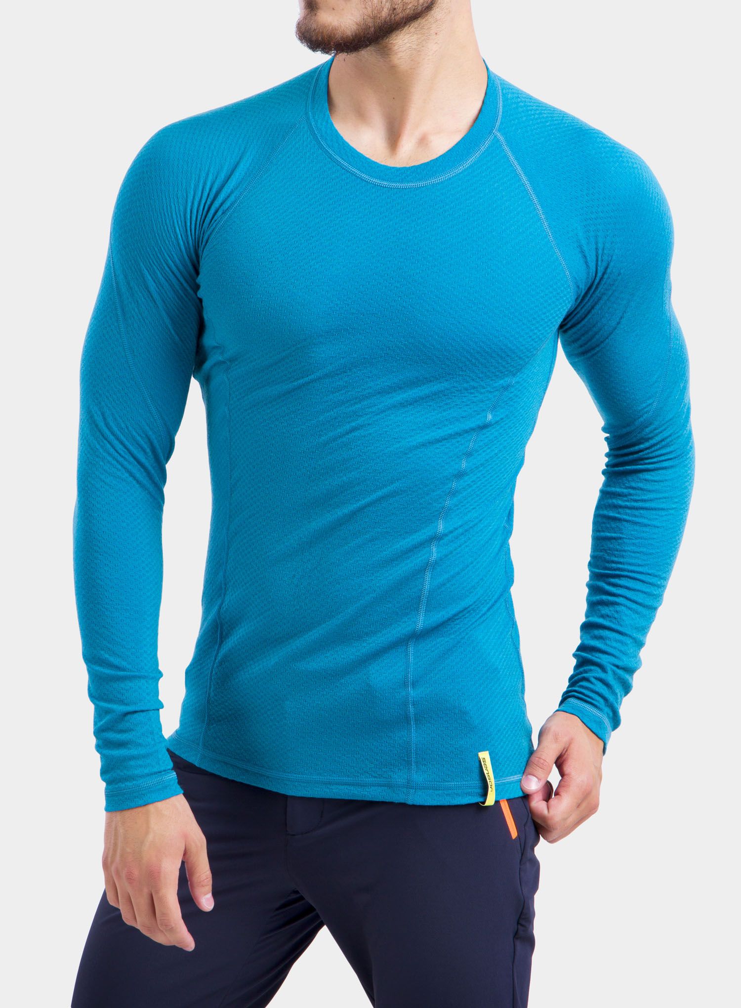 Termo flis jopa Sensor Merino DF Tee L/S - blue