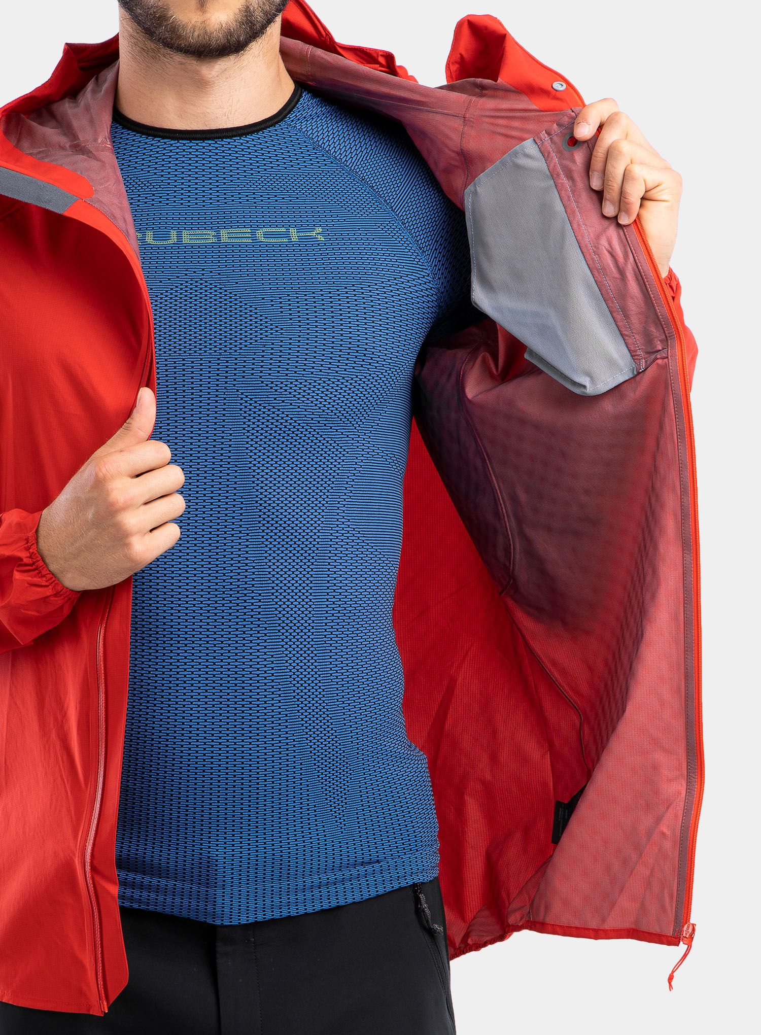 Tekaška jakna Inov-8 Stormshell Full-Zip - red