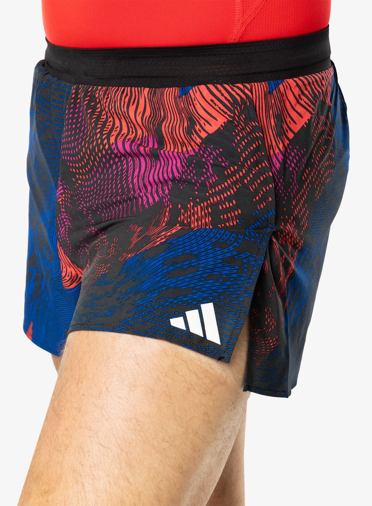 Tekaške kratke hlače adidas Adizero Split Shorts - multi/black/red
