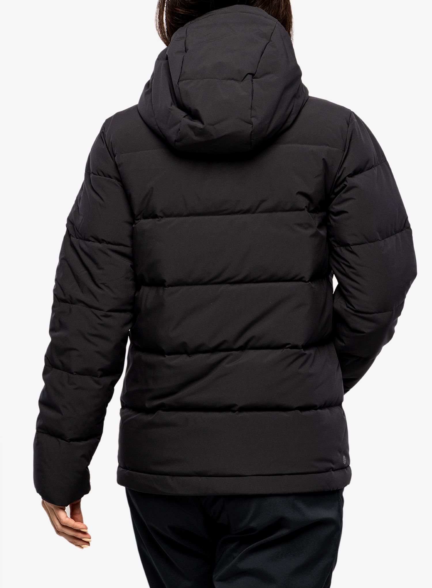 Ženska puhovka adidas Helionic Hooded Jacket - black