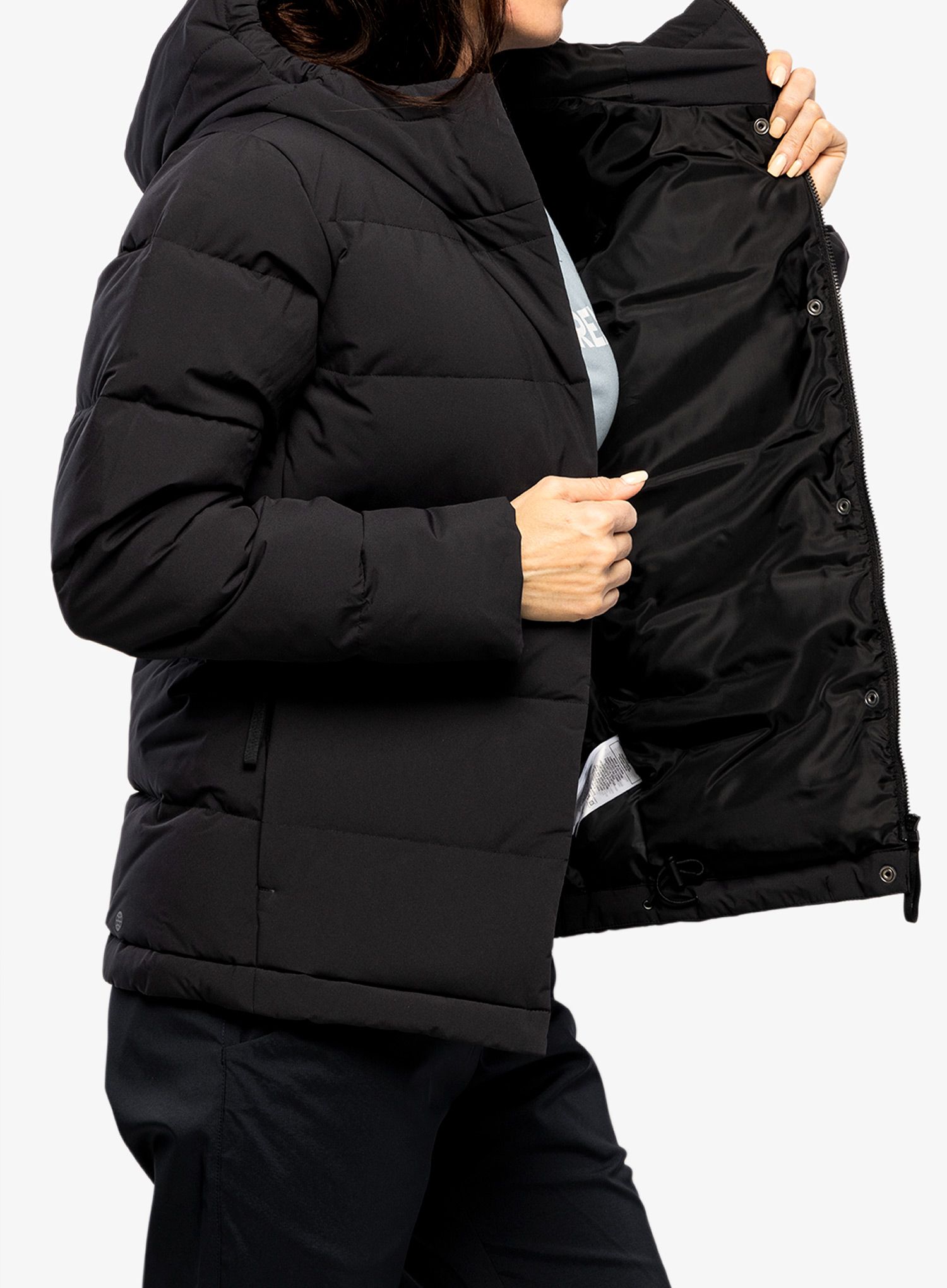 Ženska puhovka adidas Helionic Hooded Jacket - black