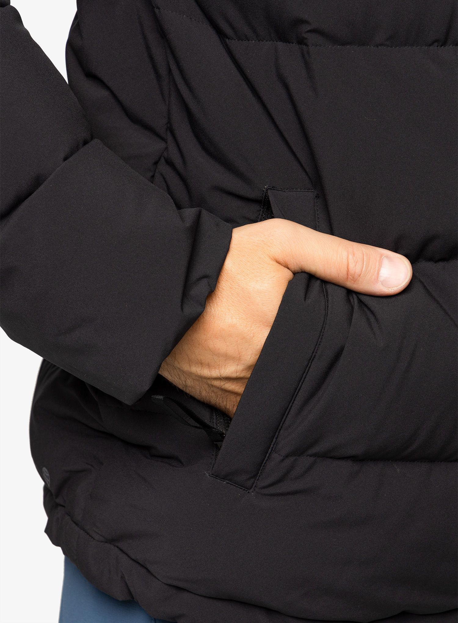 Puhovka adidas Helionic Hooded Jacket - black