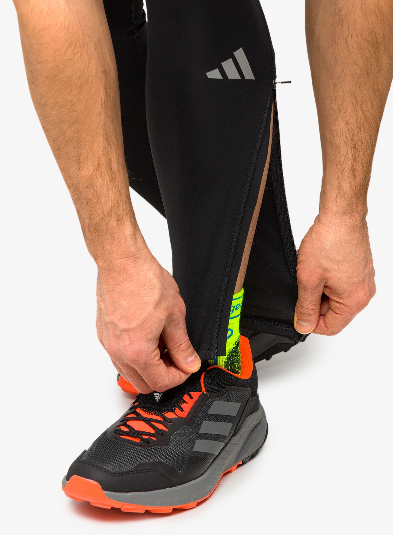 Tekaške pajkice adidas Own The Run Tights - black